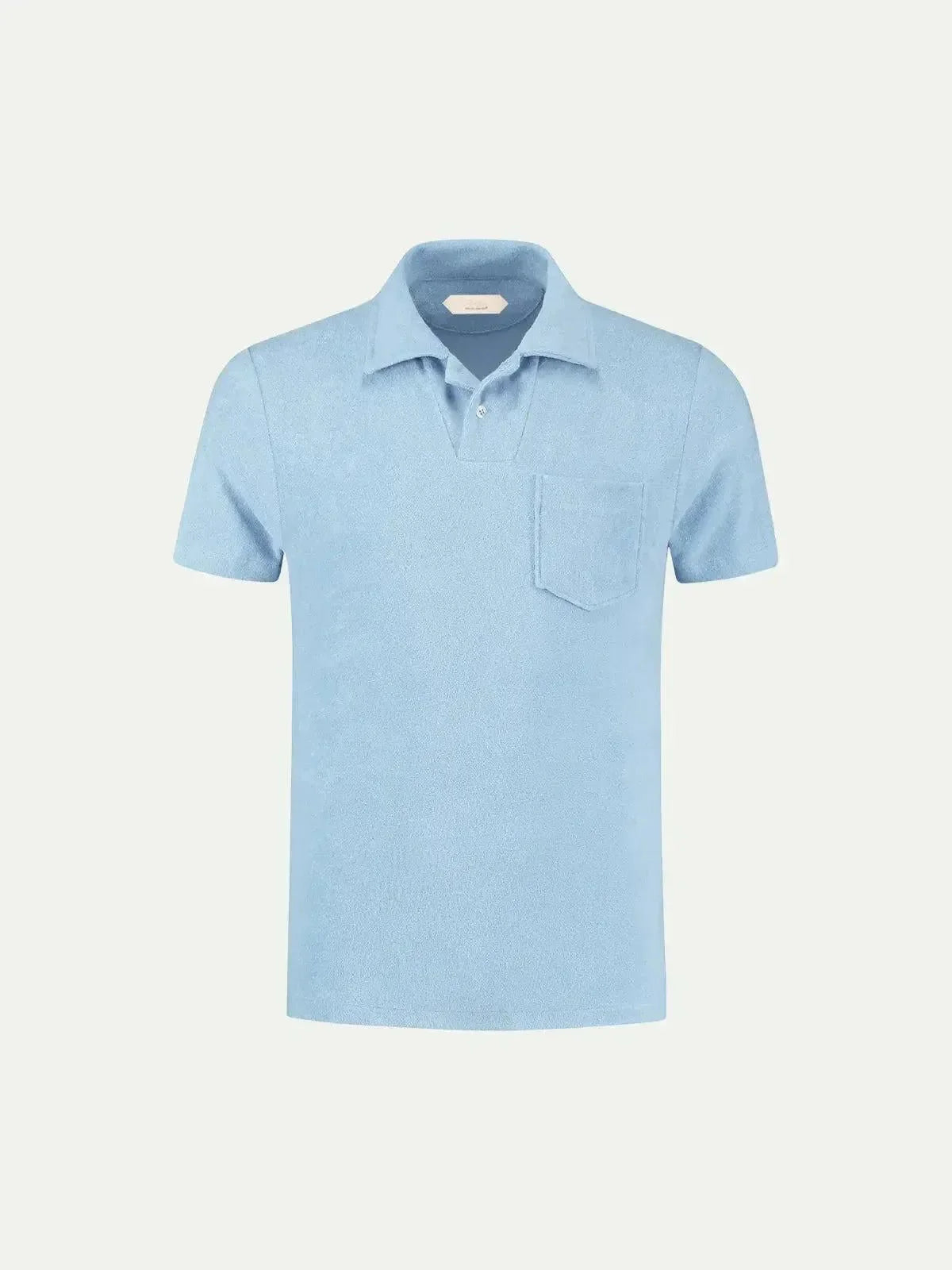AURELIEN TERRY POLO SHIRT 2 LIGHT BLUE