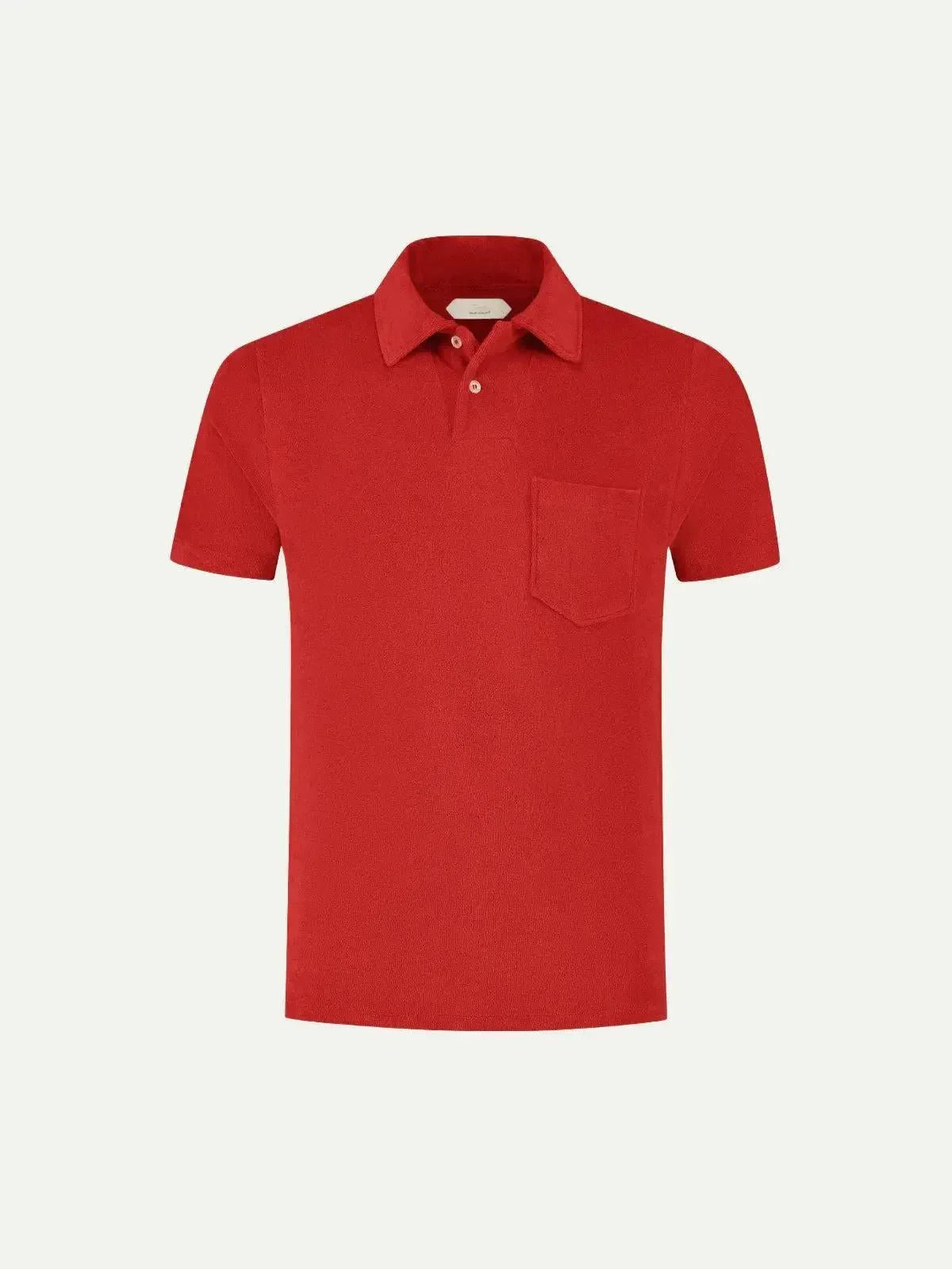 AURELIEN TERRY POLO SHIRT 2 RED