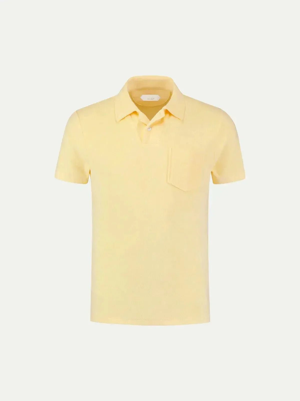 AURELIEN TERRY POLO SHIRT 2 YELLOW - 80015-700-003 - northern threads uk