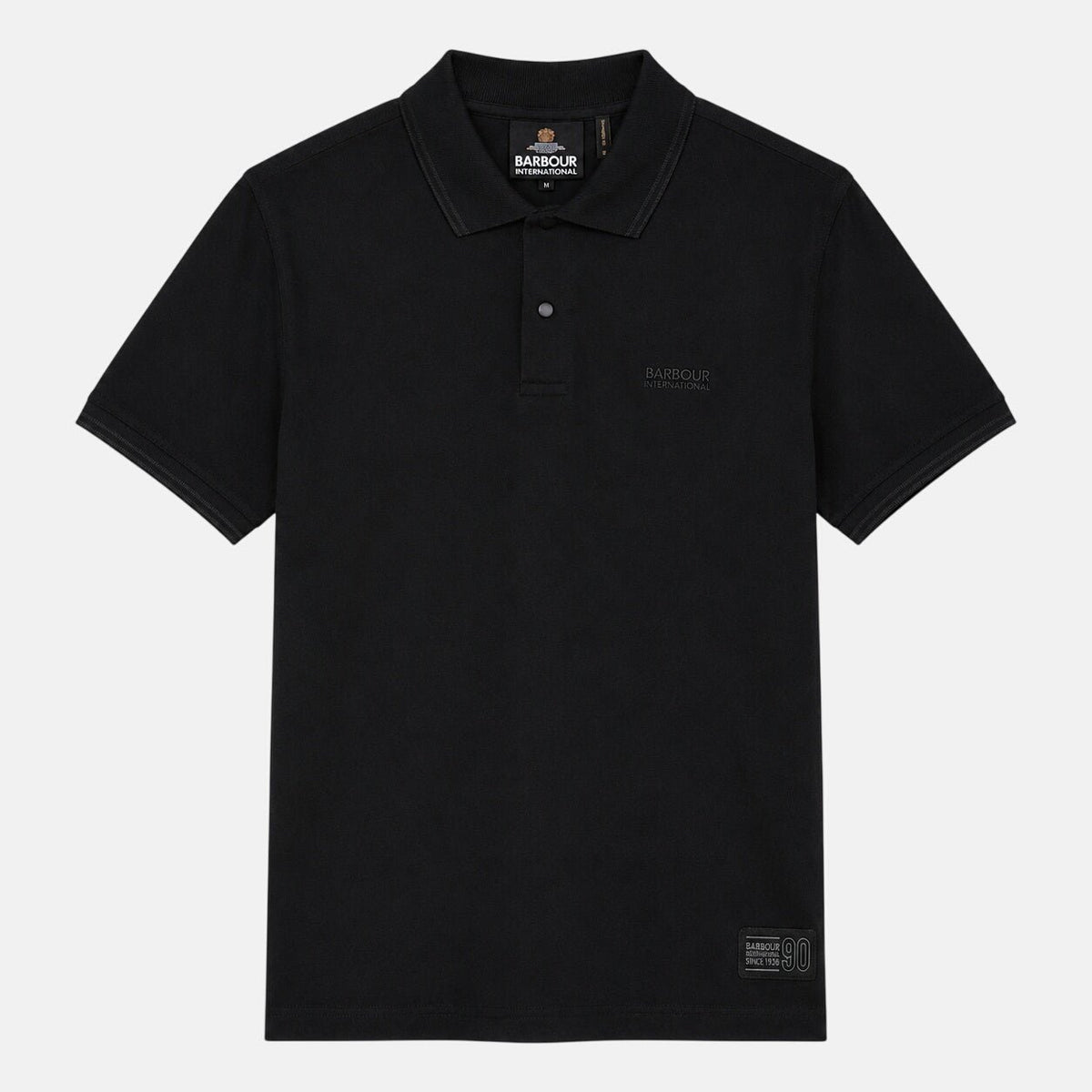 Barbour International 90th Anniversary Polo Shirt Black | Northern Threads Designer Menswear