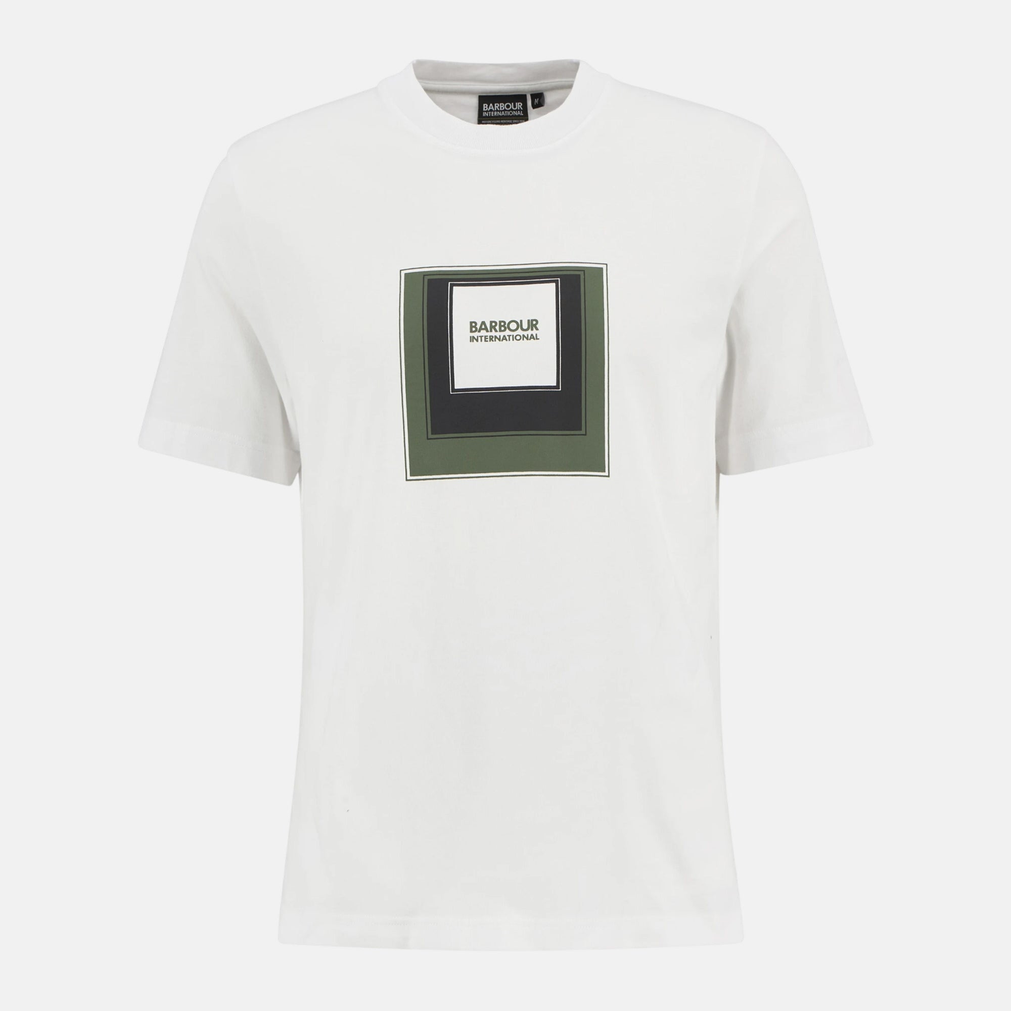 Barbour International Captive T-Shirt White - SPR1042-M - northern threads uk