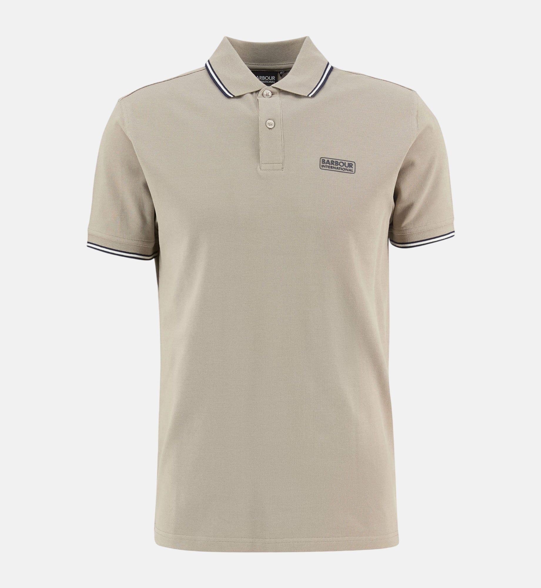 Barbour International Evan Tipped Polo Shirt Concrete - SPR1052-M - northern threads uk