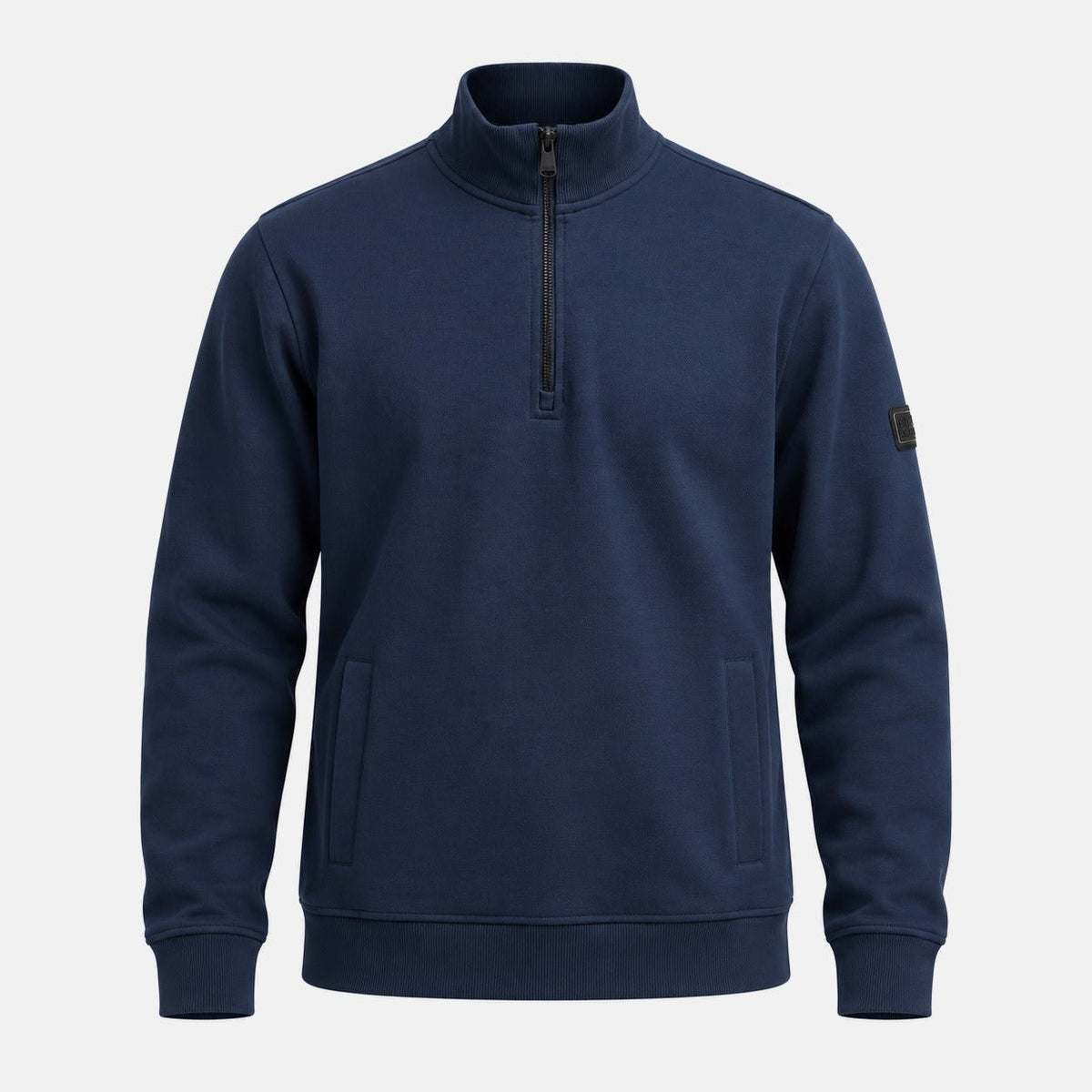 Barbour International Ilford Interlock Funnel Neck Sweatshirt Navy | Northern Threads Designer Menswear