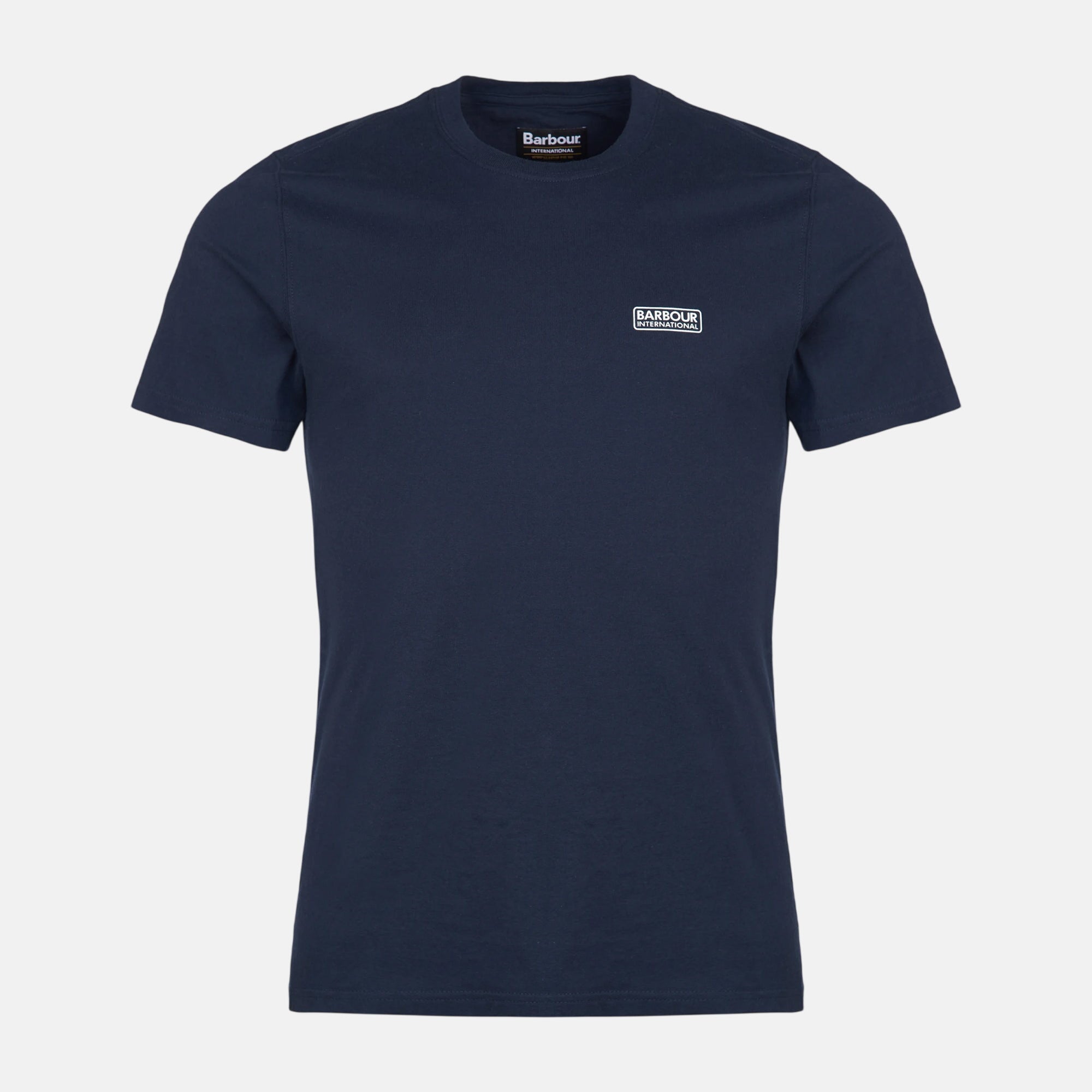 Barbour International Small Logo T-Shirt International Navy - SPR1040-M - northern threads uk