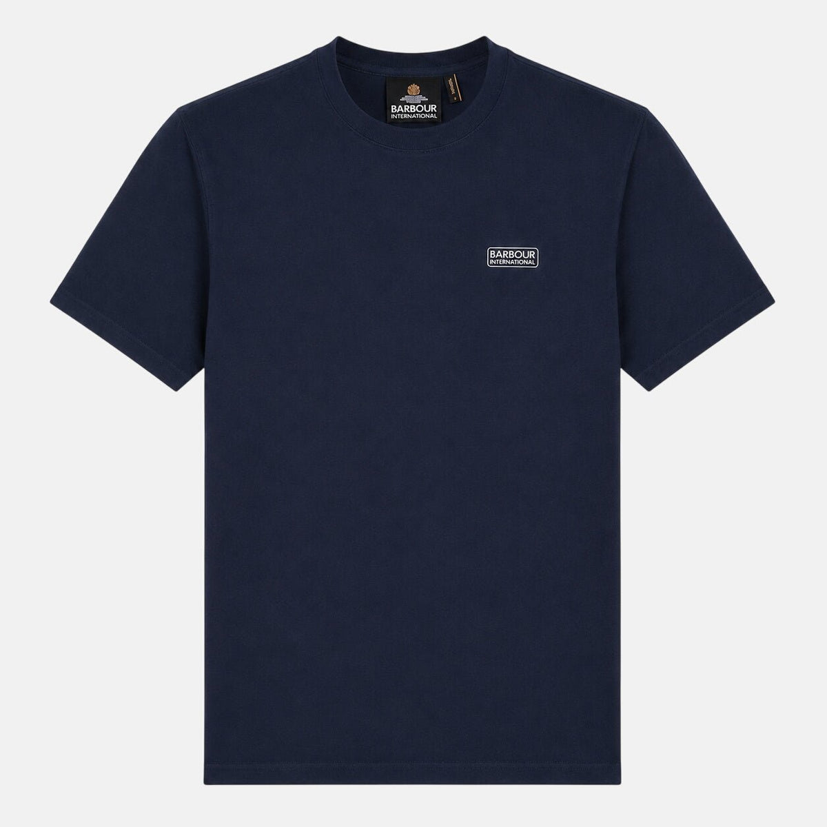 Barbour International Small Logo T-Shirt Navy Blazer | Northern Threads Designer Menswear