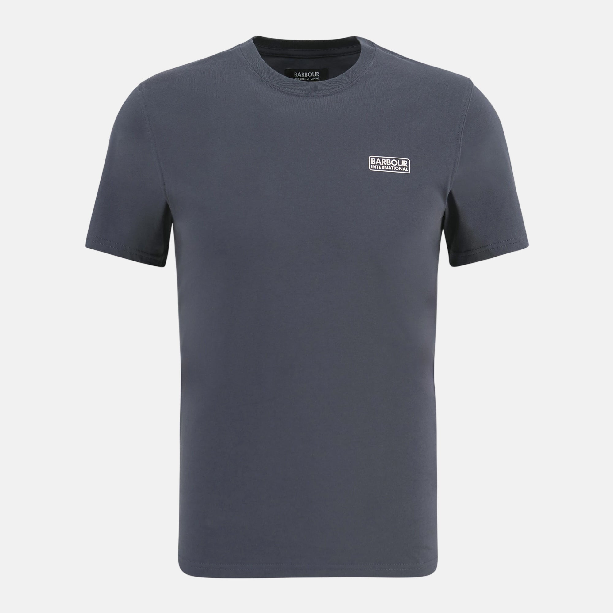 Barbour International Small Logo T-Shirt Storm Grey - SPR1049-M - northern threads uk