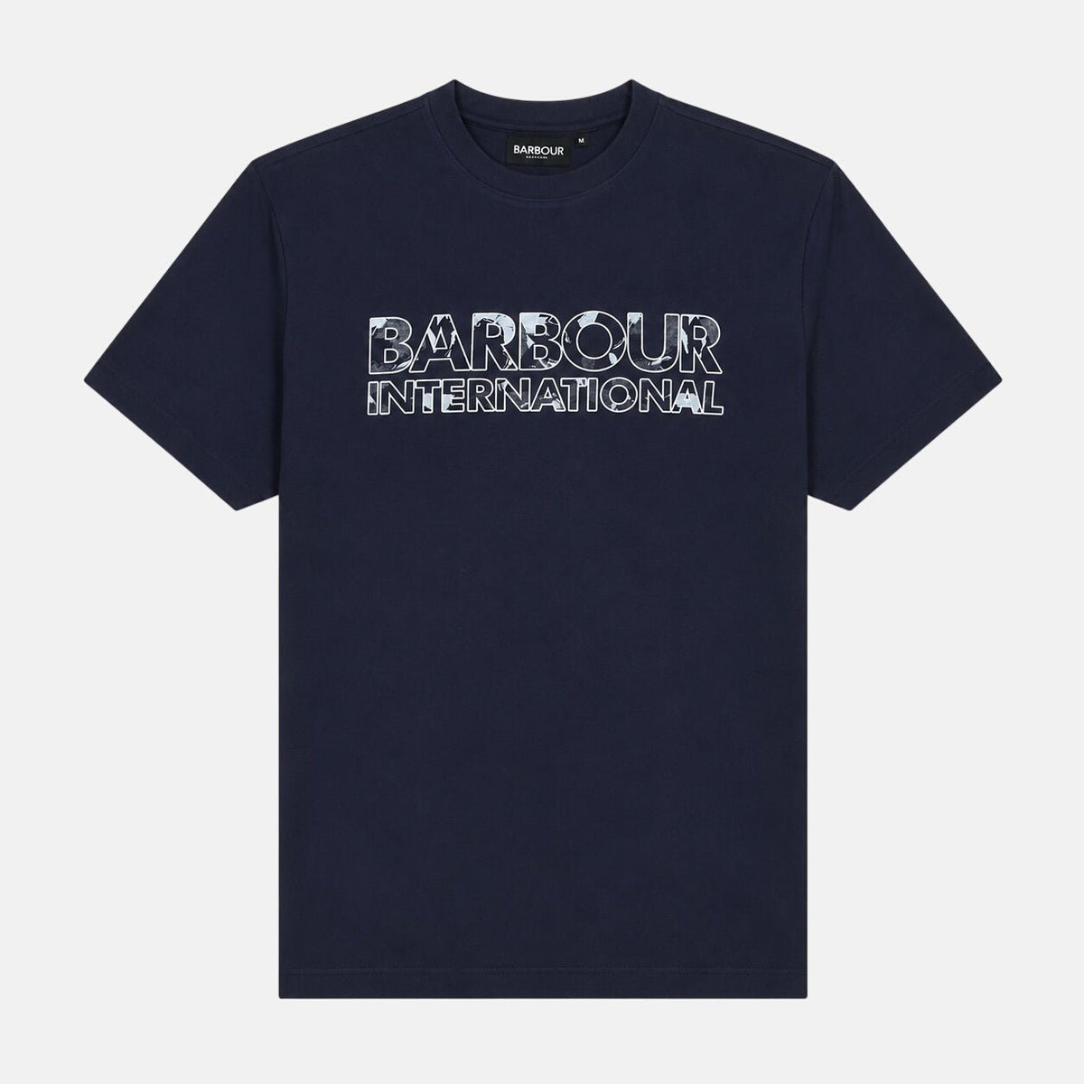 Barbour International Unite Printed Logo T-Shirt Navy | Northern Threads Designer Menswear