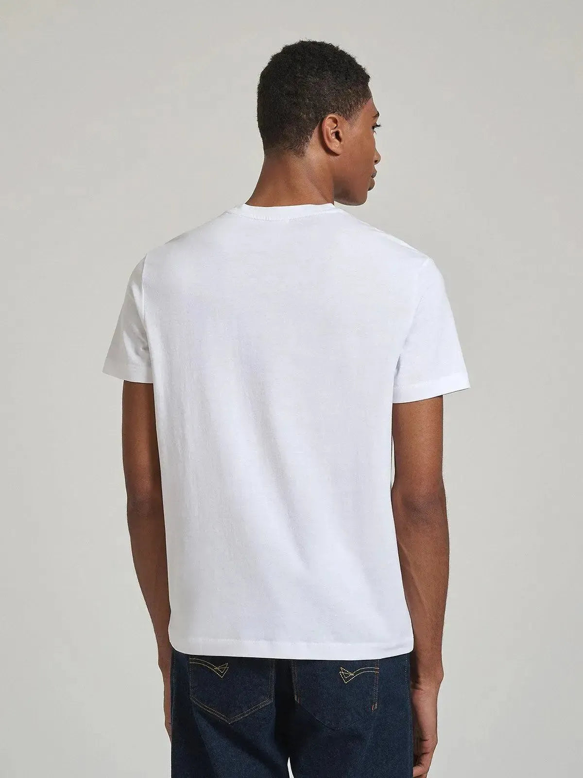 BEVERLY HILLS POLO CLUB-BHPC ICON PRINT MODERN SLIM FIT T-SHIRT GHOST WHITE-NORTHERN THREADS DESIGNER MENSWEAR