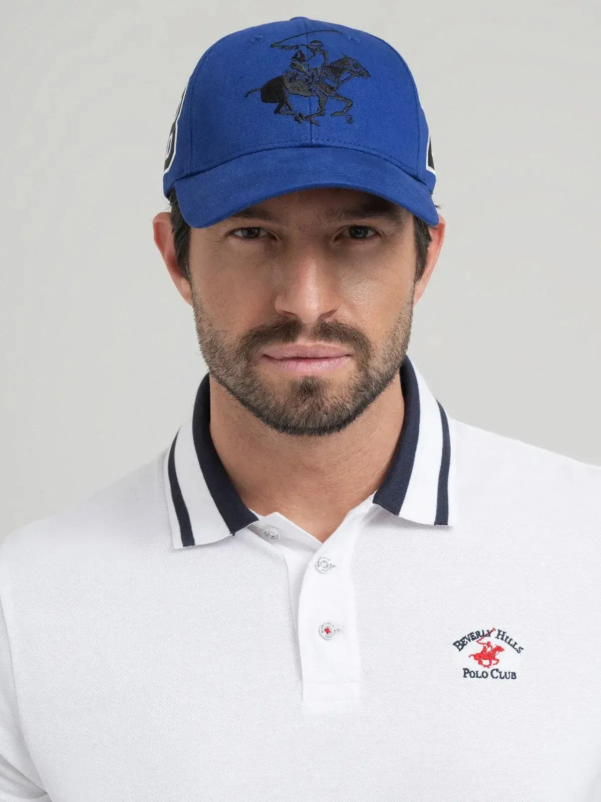 BEVERLY HILLS POLO CLUB-BHPC TEAM BASEBALL CAP BALTIC BLUE-NORTHERN THREADS DESIGNER MENSWEAR