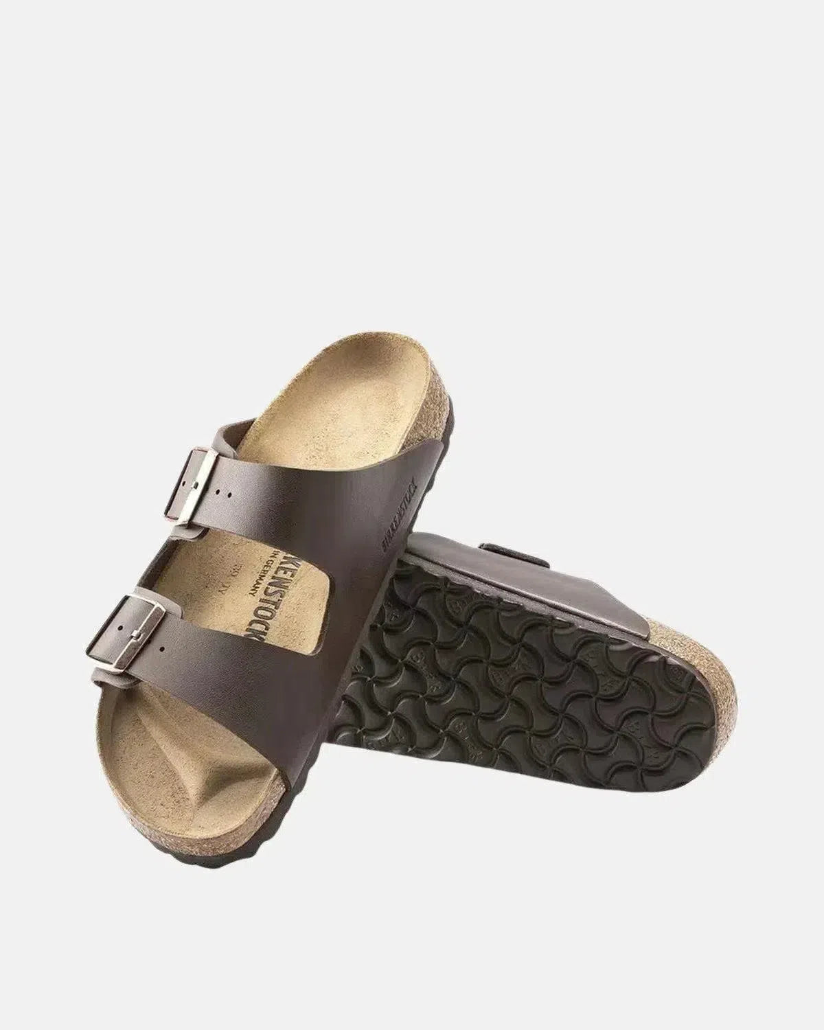 BIRKENSTOCK-BIRKENSTOCK ARIZONA BIRKO-FLOR SANDALS DARK BROWN-NORTHERN THREADS DESIGNER MENSWEAR