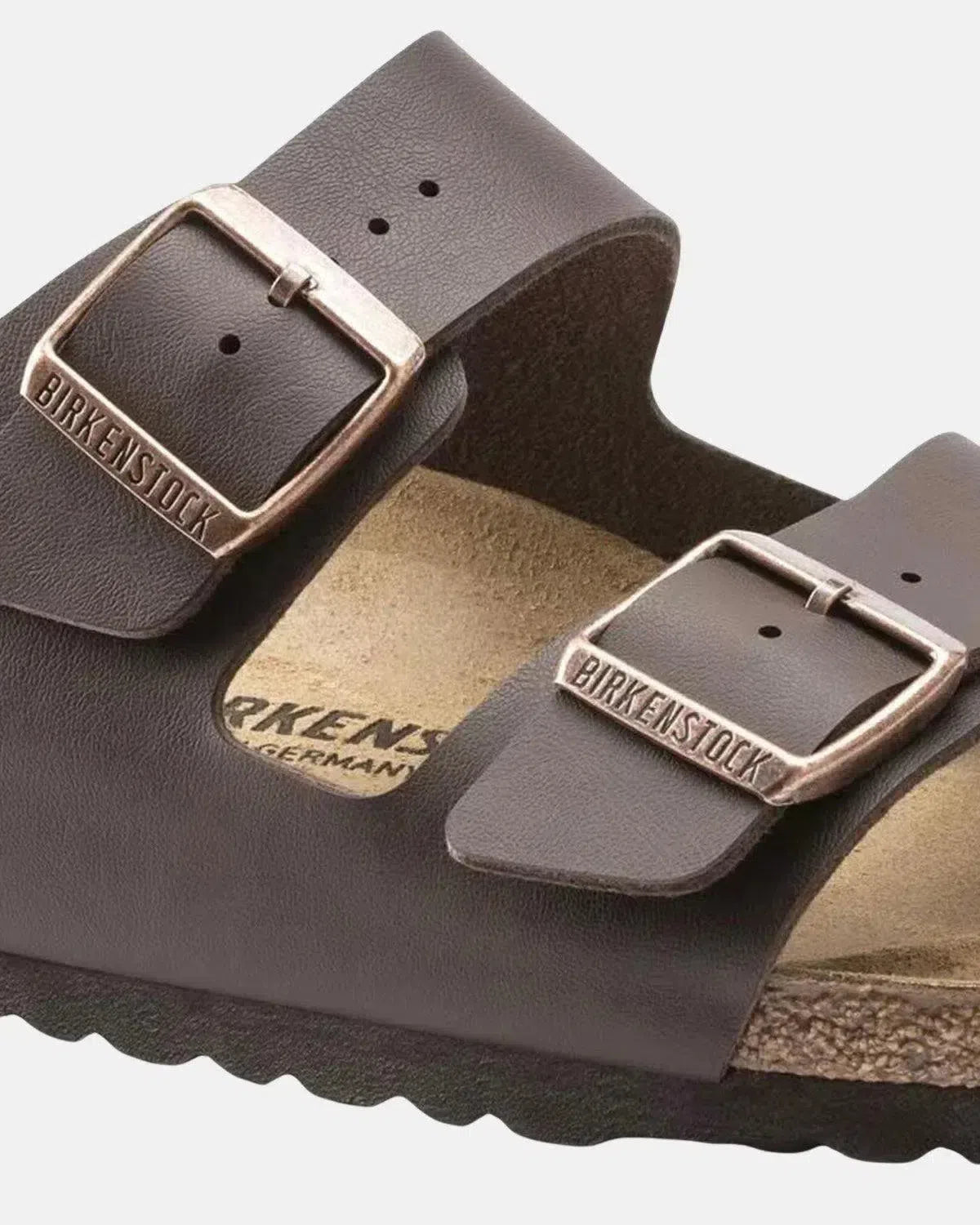 BIRKENSTOCK-BIRKENSTOCK ARIZONA BIRKO-FLOR SANDALS DARK BROWN-NORTHERN THREADS DESIGNER MENSWEAR