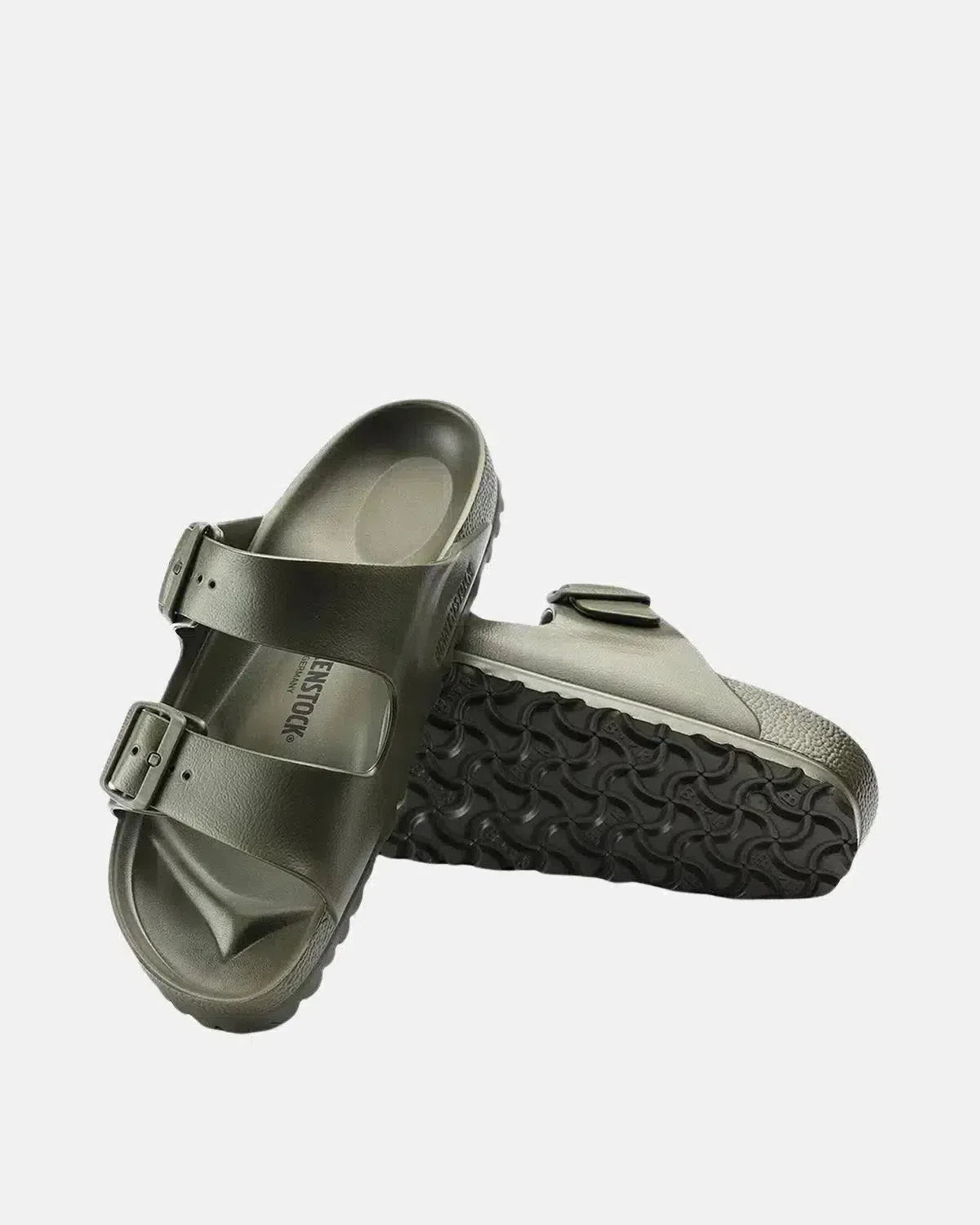 BIRKENSTOCK-BIRKENSTOCK ARIZONA EVA SANDALS KHAKI-NORTHERN THREADS DESIGNER MENSWEAR
