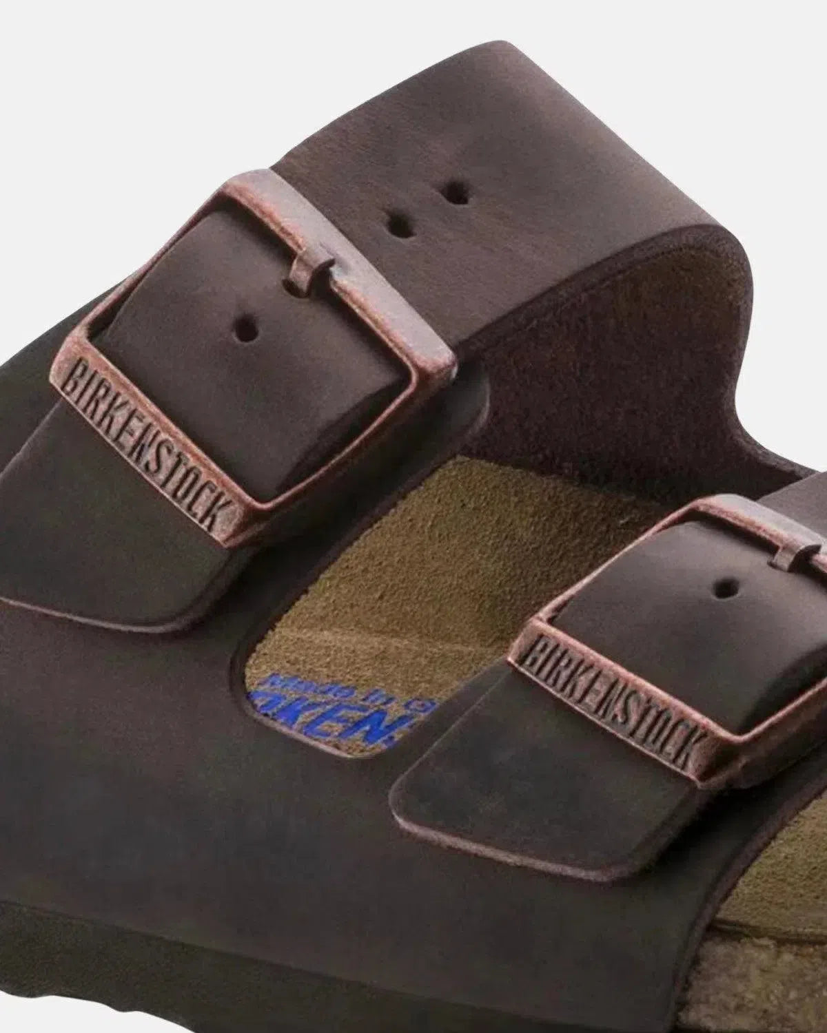 BIRKENSTOCK-BIRKENSTOCK ARIZONA SOFT FOOTBEAD OILED LEATHER SANDALS HABANA-NORTHERN THREADS DESIGNER MENSWEAR