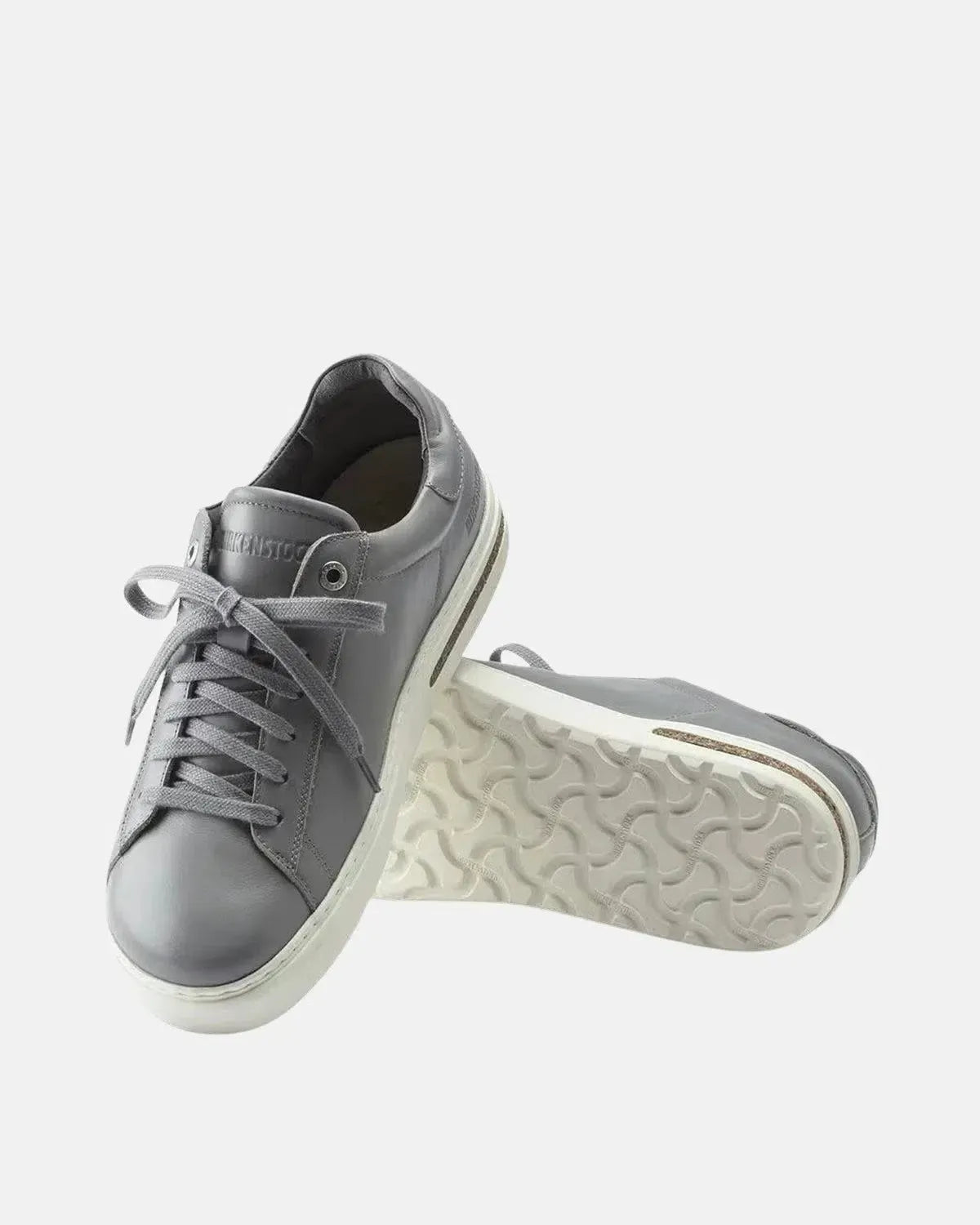 BIRKENSTOCK-BIRKENSTOCK BEND LOW LEATHER TRAINERS GREY-NORTHERN THREADS DESIGNER MENSWEAR