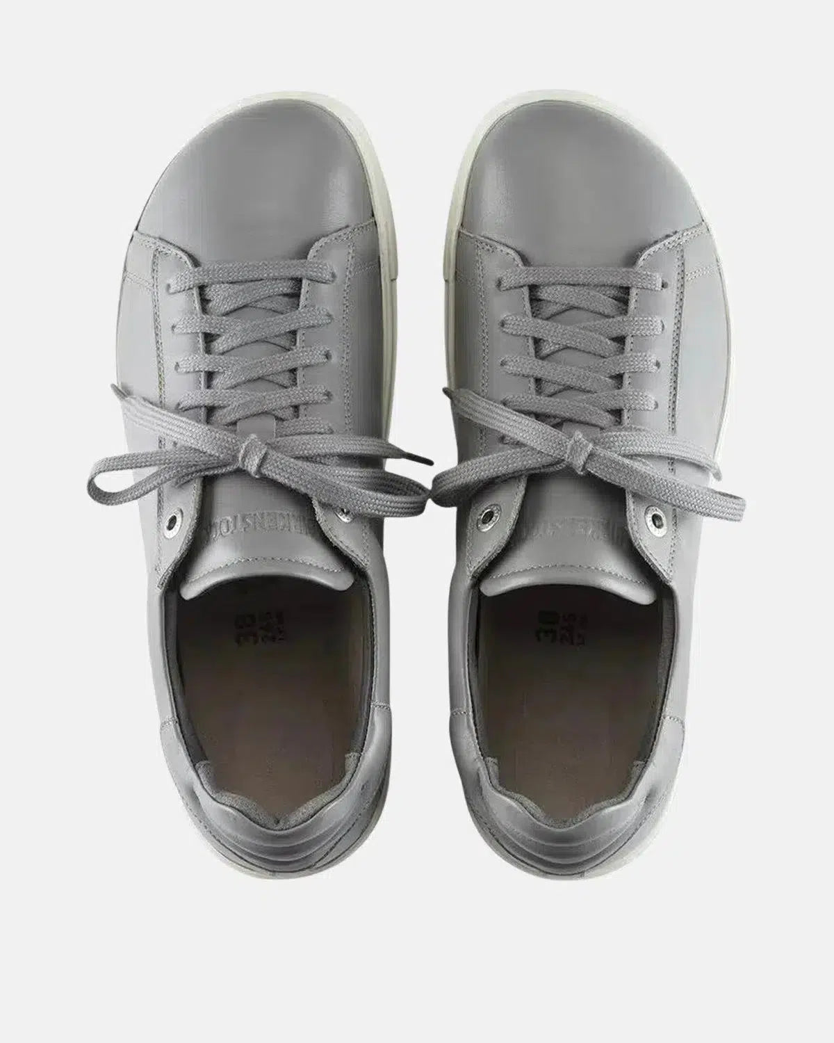 BIRKENSTOCK-BIRKENSTOCK BEND LOW LEATHER TRAINERS GREY-NORTHERN THREADS DESIGNER MENSWEAR