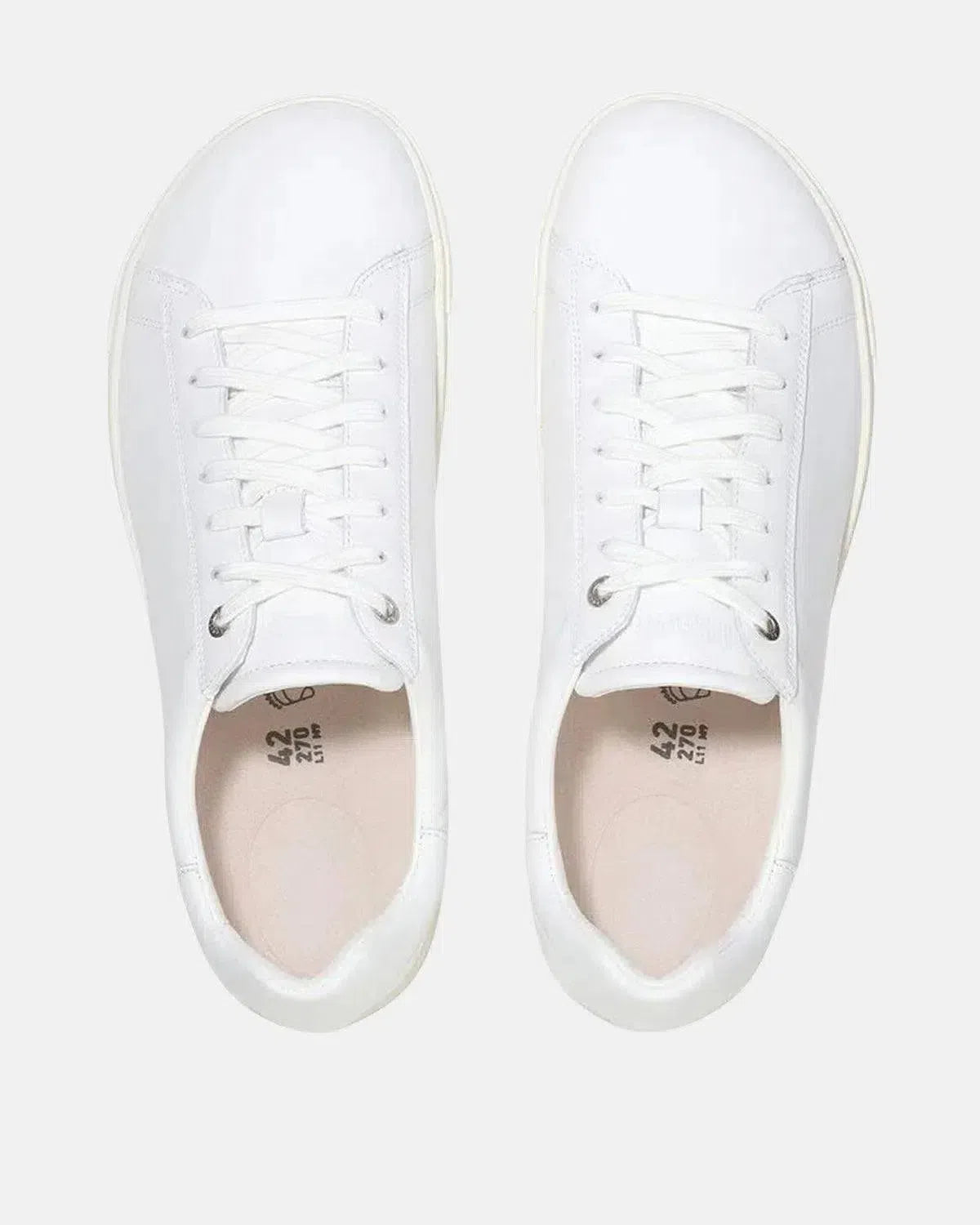 BIRKENSTOCK-BIRKENSTOCK BEND LOW LEATHER TRAINERS WHITE-NORTHERN THREADS DESIGNER MENSWEAR