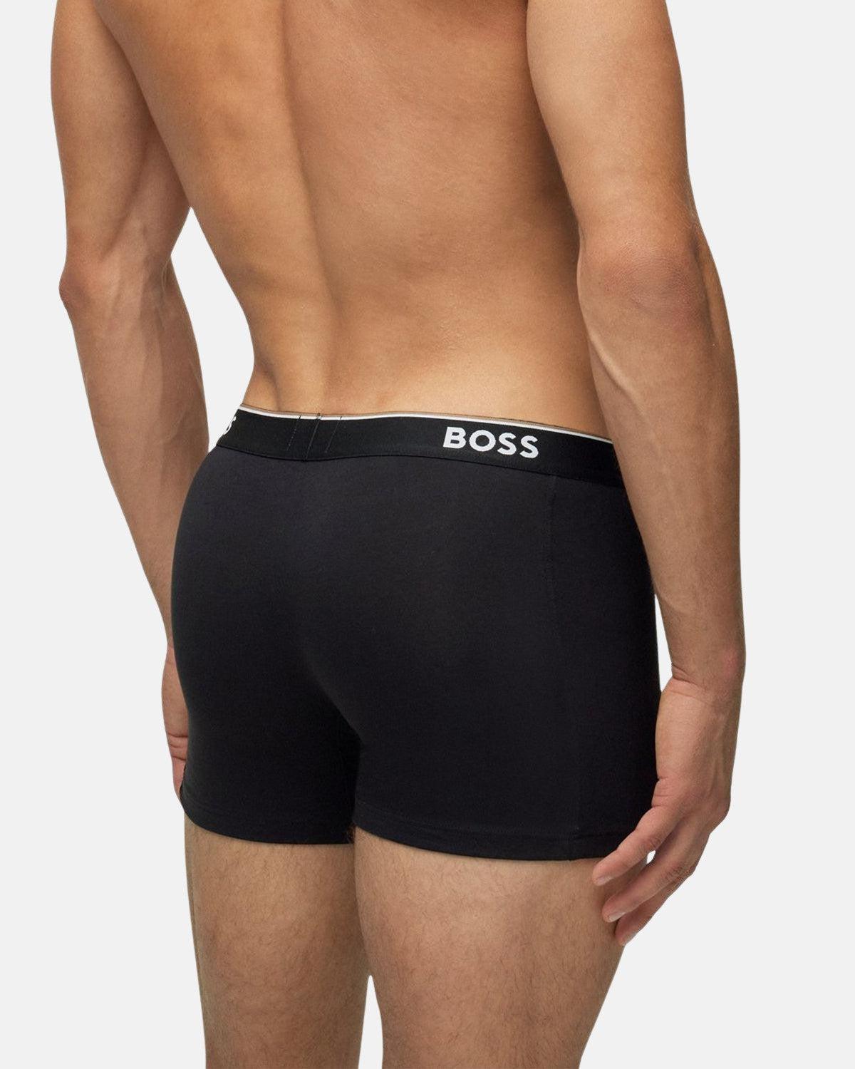 BOSS 3 PACK POWER BOXER BRIEFS BLACK - northern threads