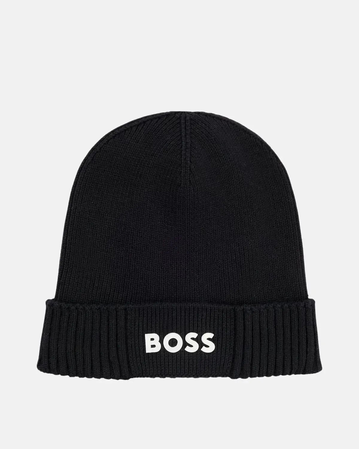 BOSS-BOSS ASIC-X COTTON WOOL BEANIE DARK BLUE-NORTHERN THREADS DESIGNER MENSWEAR
