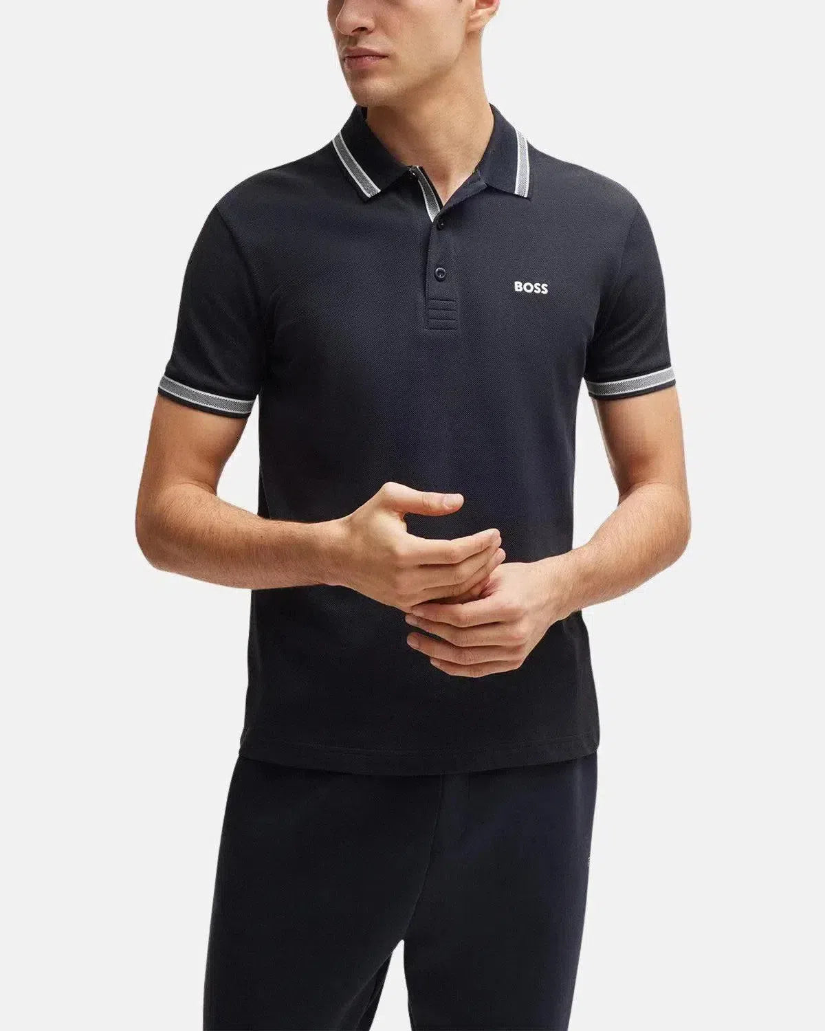 BOSS-BOSS PADDY POLO SHIRT DARK BLUE-NORTHERN THREADS DESIGNER MENSWEAR