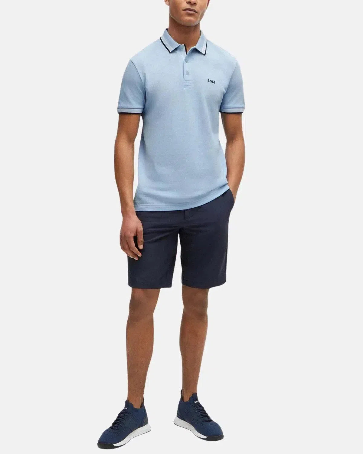 BOSS-BOSS PADDY POLO SHIRT LIGHT BLUE-NORTHERN THREADS DESIGNER MENSWEAR