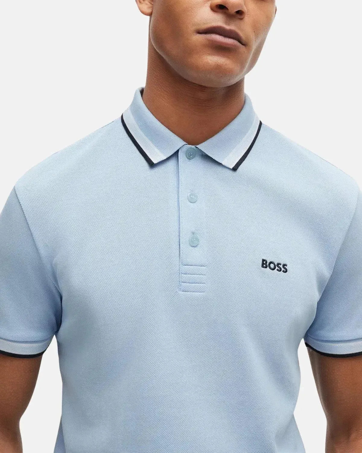 BOSS-BOSS PADDY POLO SHIRT LIGHT BLUE-NORTHERN THREADS DESIGNER MENSWEAR