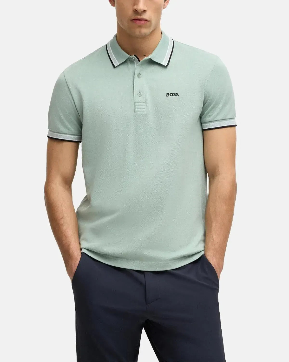 BOSS-BOSS PADDY POLO SHIRT LIGHT GREEN-NORTHERN THREADS DESIGNER MENSWEAR