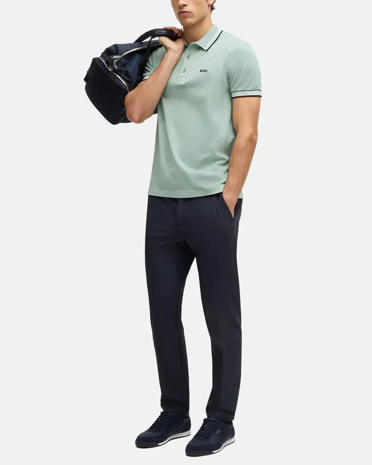 BOSS-BOSS PADDY POLO SHIRT LIGHT GREEN-NORTHERN THREADS DESIGNER MENSWEAR