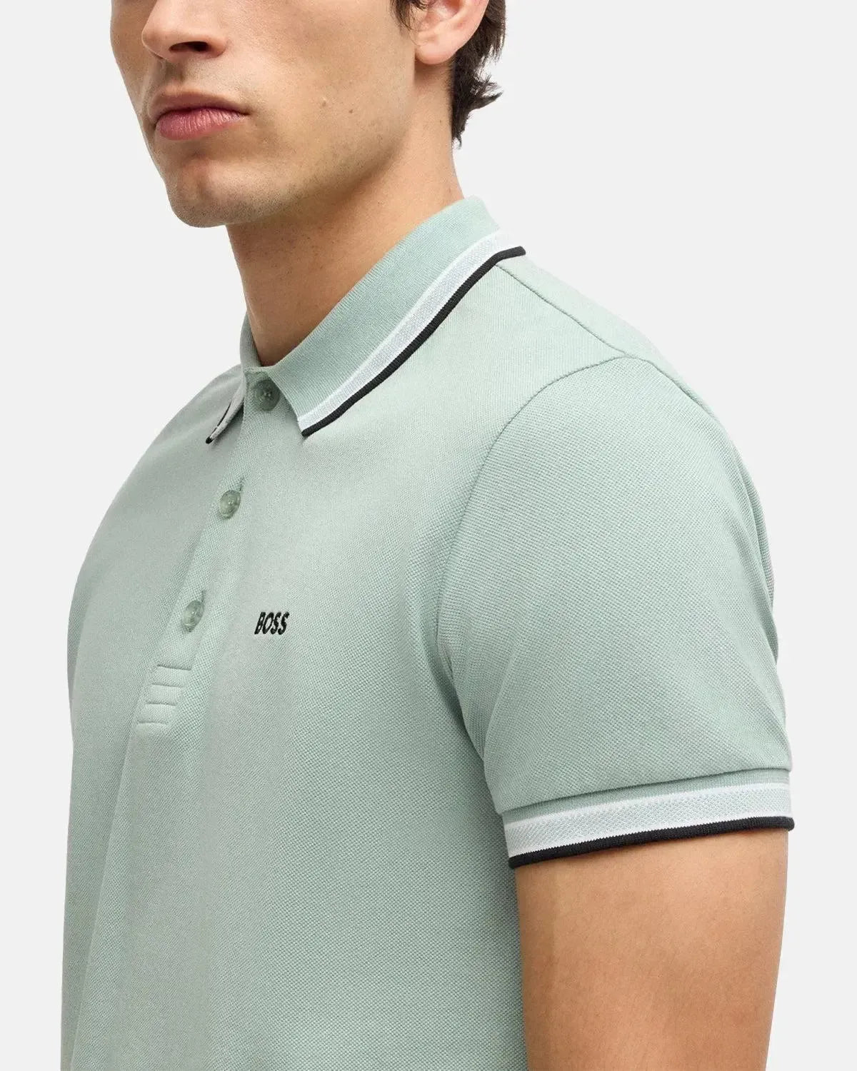 BOSS-BOSS PADDY POLO SHIRT LIGHT GREEN-NORTHERN THREADS DESIGNER MENSWEAR