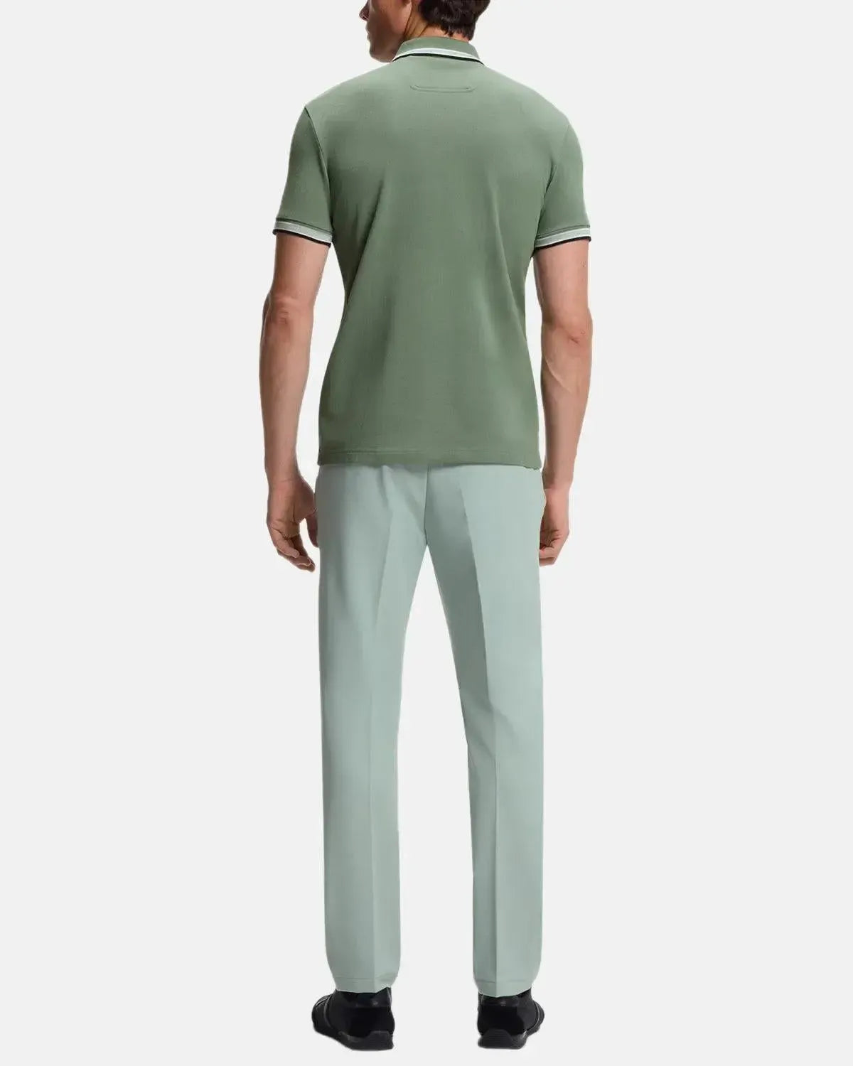 BOSS-BOSS PADDY POLO SHIRT MID GREEN-NORTHERN THREADS DESIGNER MENSWEAR