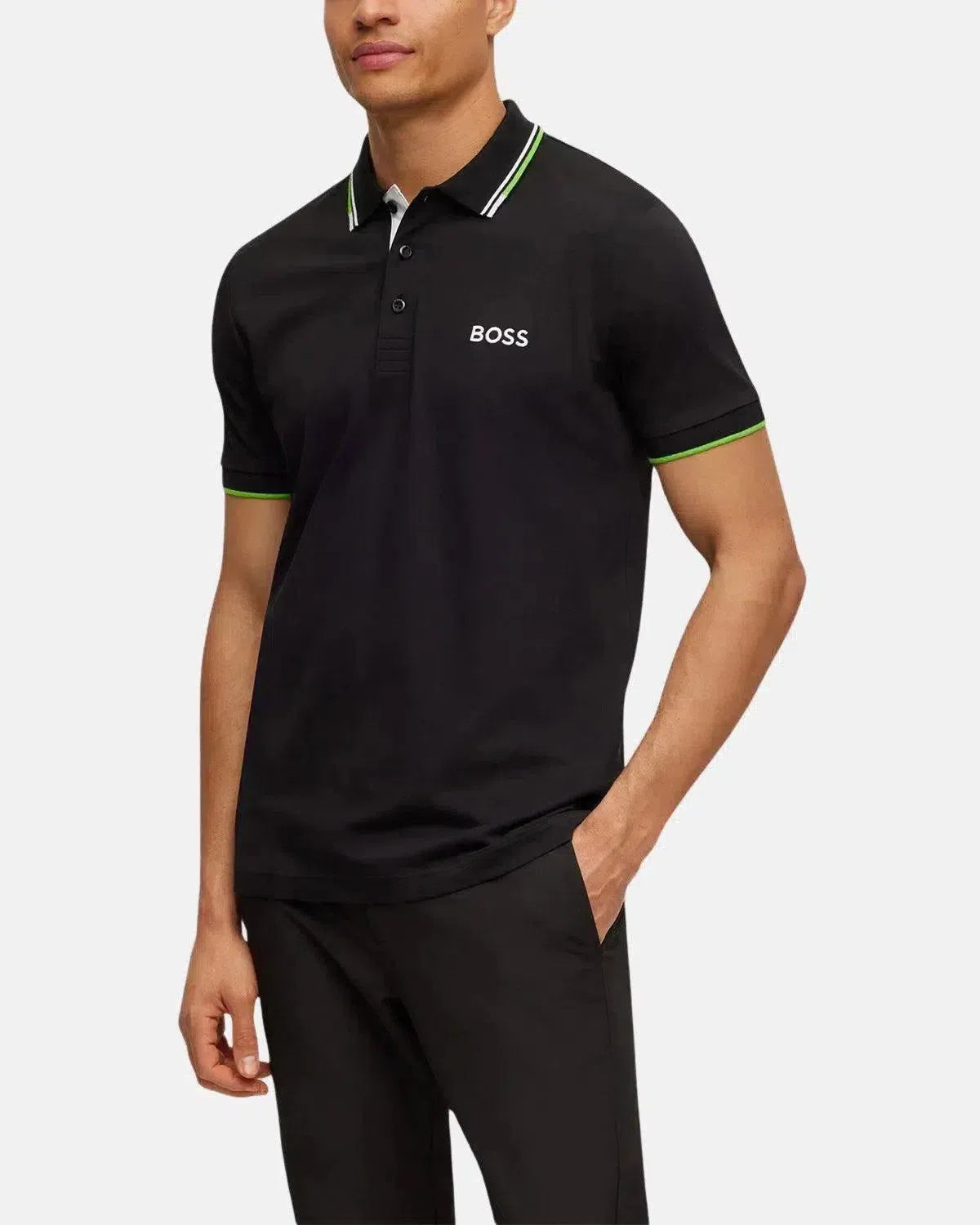 BOSS-BOSS PADDY PRO POLO SHIRT BLACK-NORTHERN THREADS DESIGNER MENSWEAR