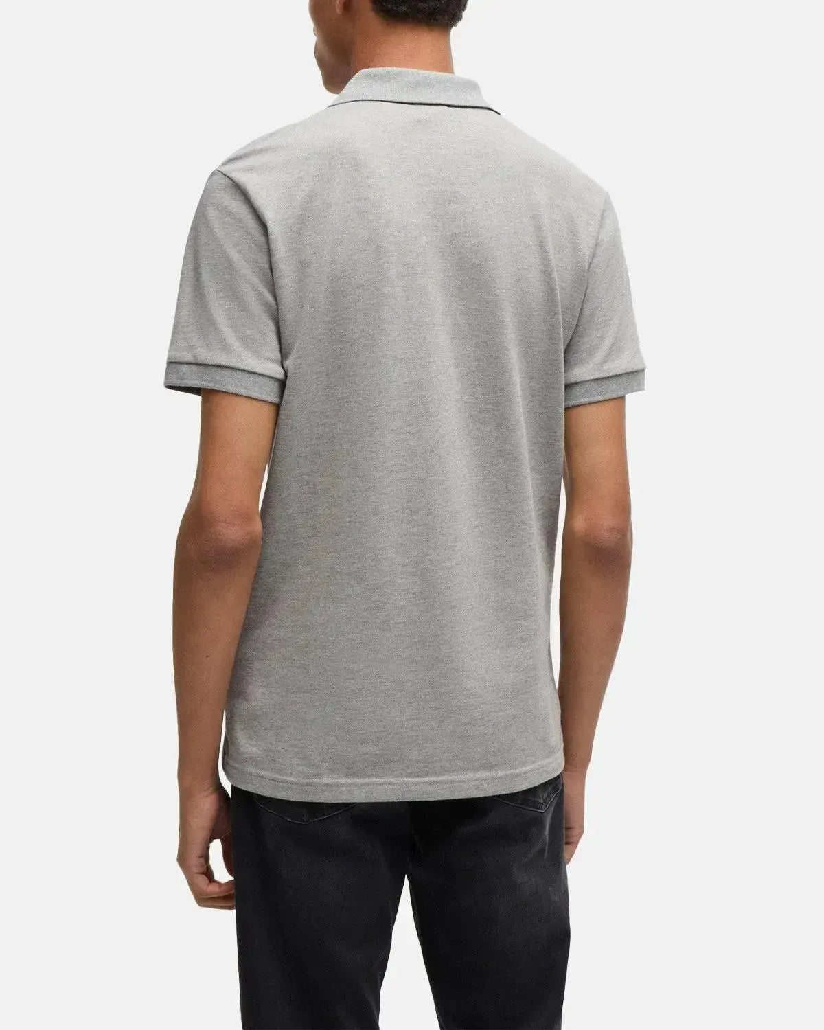 BOSS-BOSS PASSENGER SLIM FIT POLO SHIRT LIGHT GREY-NORTHERN THREADS DESIGNER MENSWEAR
