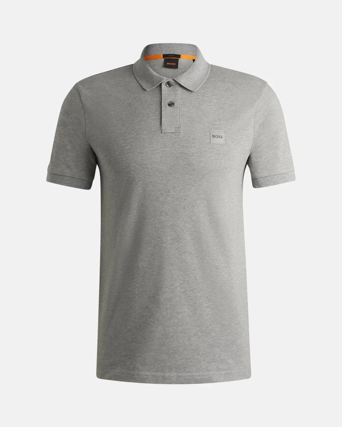 BOSS-BOSS PASSENGER SLIM FIT POLO SHIRT LIGHT GREY-NORTHERN THREADS DESIGNER MENSWEAR