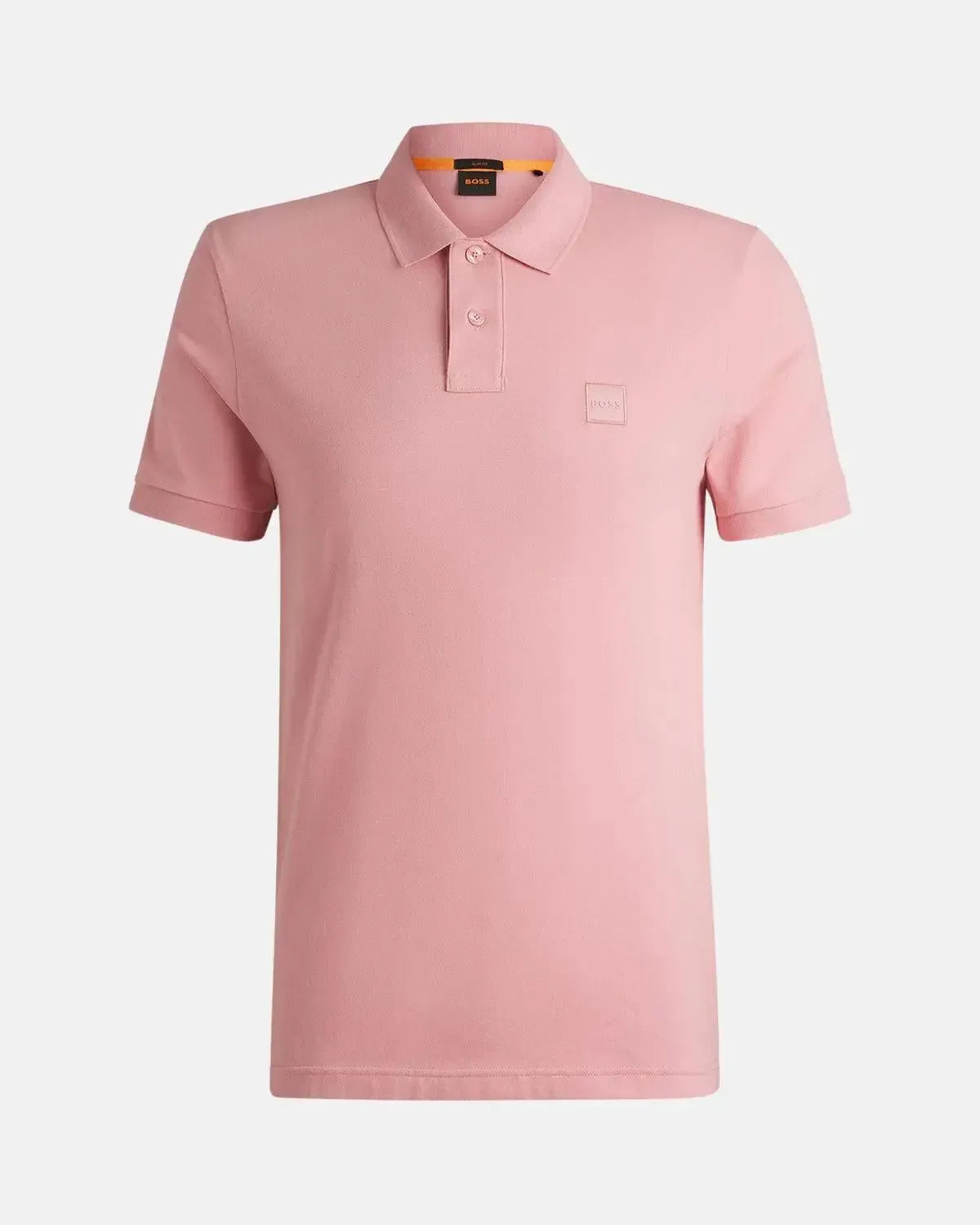 BOSS-BOSS PASSENGER SLIM FIT POLO SHIRT LIGHT PINK-NORTHERN THREADS DESIGNER MENSWEAR