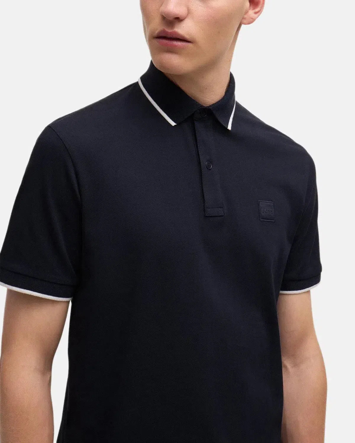 BOSS-BOSS PASSERTIP POLO SHIRT DARK BLUE-NORTHERN THREADS DESIGNER MENSWEAR