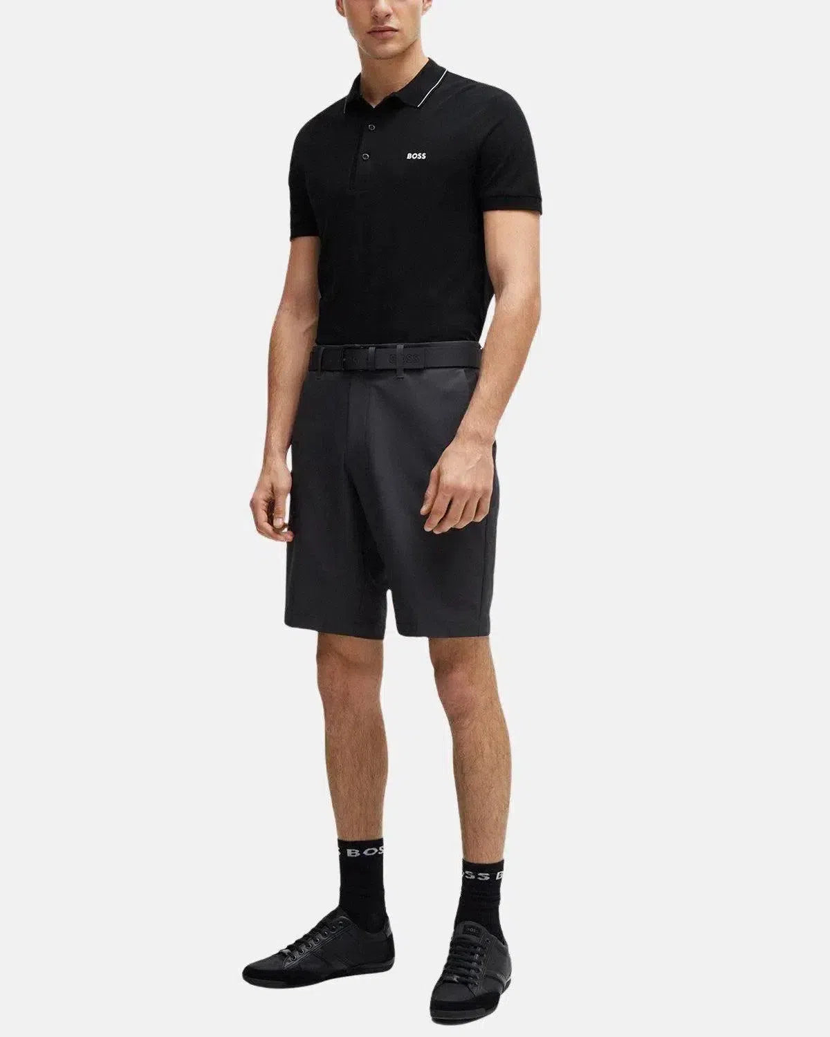 BOSS-BOSS PAULE 4 SLIM FIT POLO SHIRT BLACK-NORTHERN THREADS DESIGNER MENSWEAR