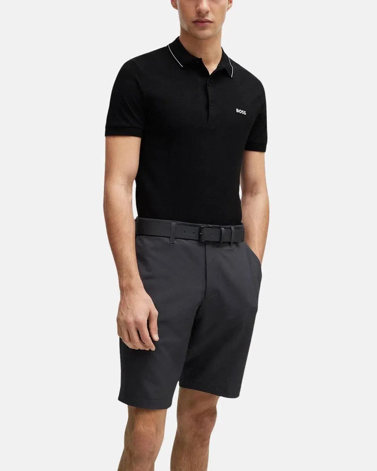 BOSS-BOSS PAULE 4 SLIM FIT POLO SHIRT BLACK-NORTHERN THREADS DESIGNER MENSWEAR