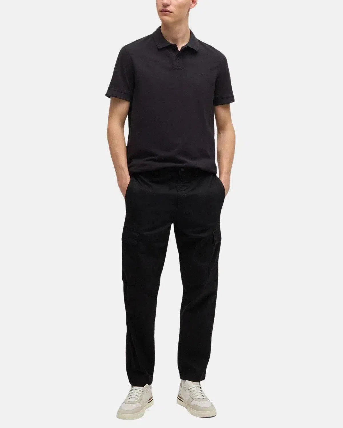 BOSS-BOSS PRIME POLO SHIRT BLACK-NORTHERN THREADS DESIGNER MENSWEAR