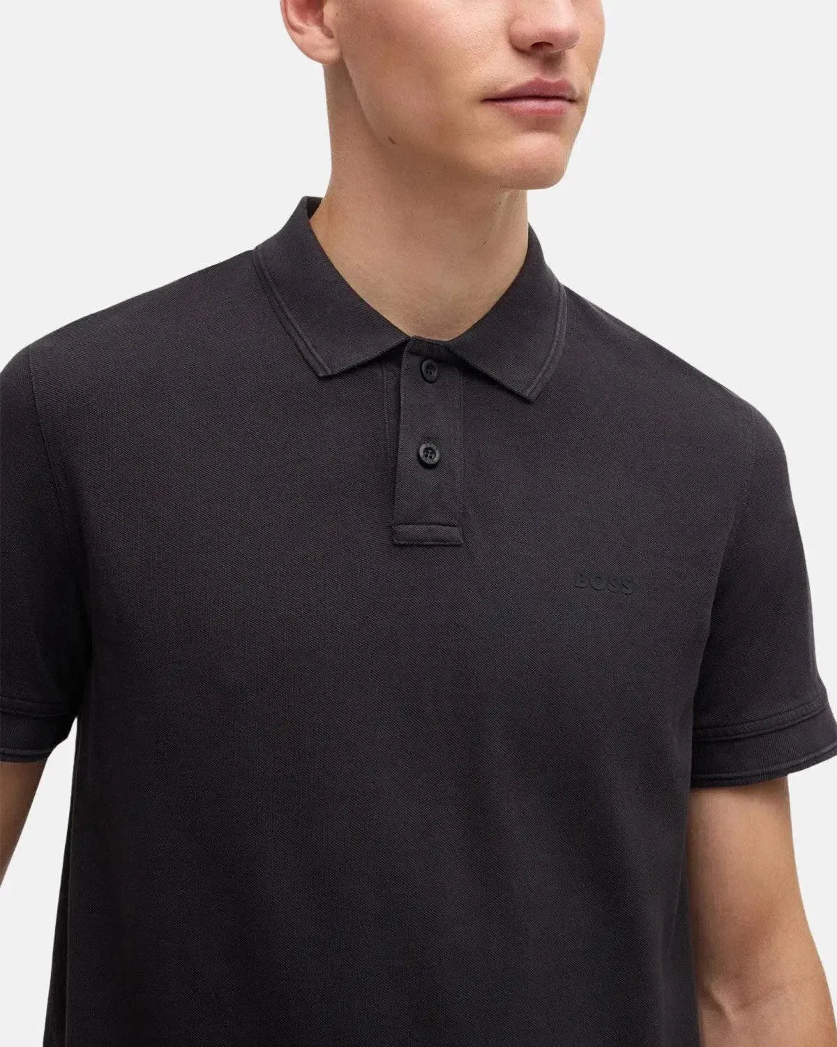 BOSS-BOSS PRIME POLO SHIRT BLACK-NORTHERN THREADS DESIGNER MENSWEAR