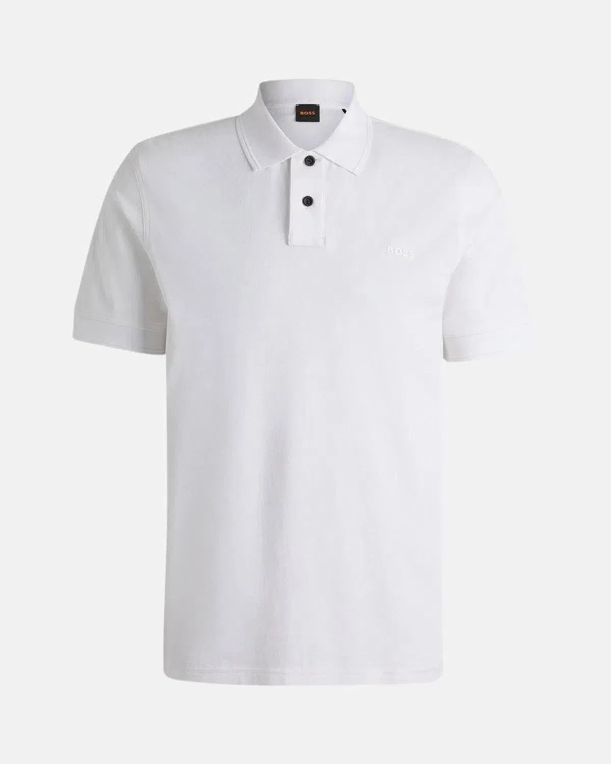 BOSS-BOSS PRIME POLO SHIRT WHITE-NORTHERN THREADS DESIGNER MENSWEAR