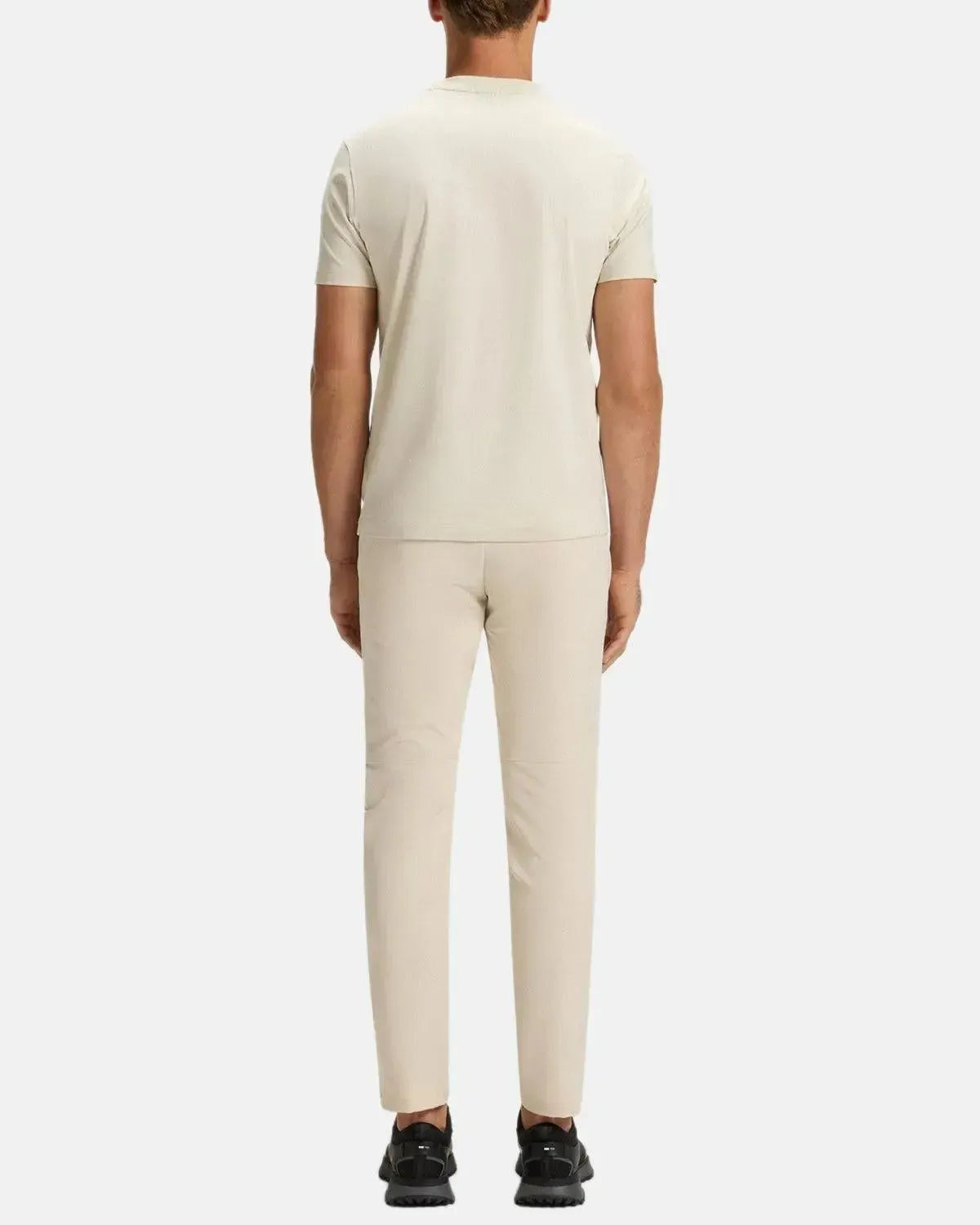 BOSS-BOSS STRETCH COTTON LOGO T-SHIRT NATURAL-NORTHERN THREADS DESIGNER MENSWEAR