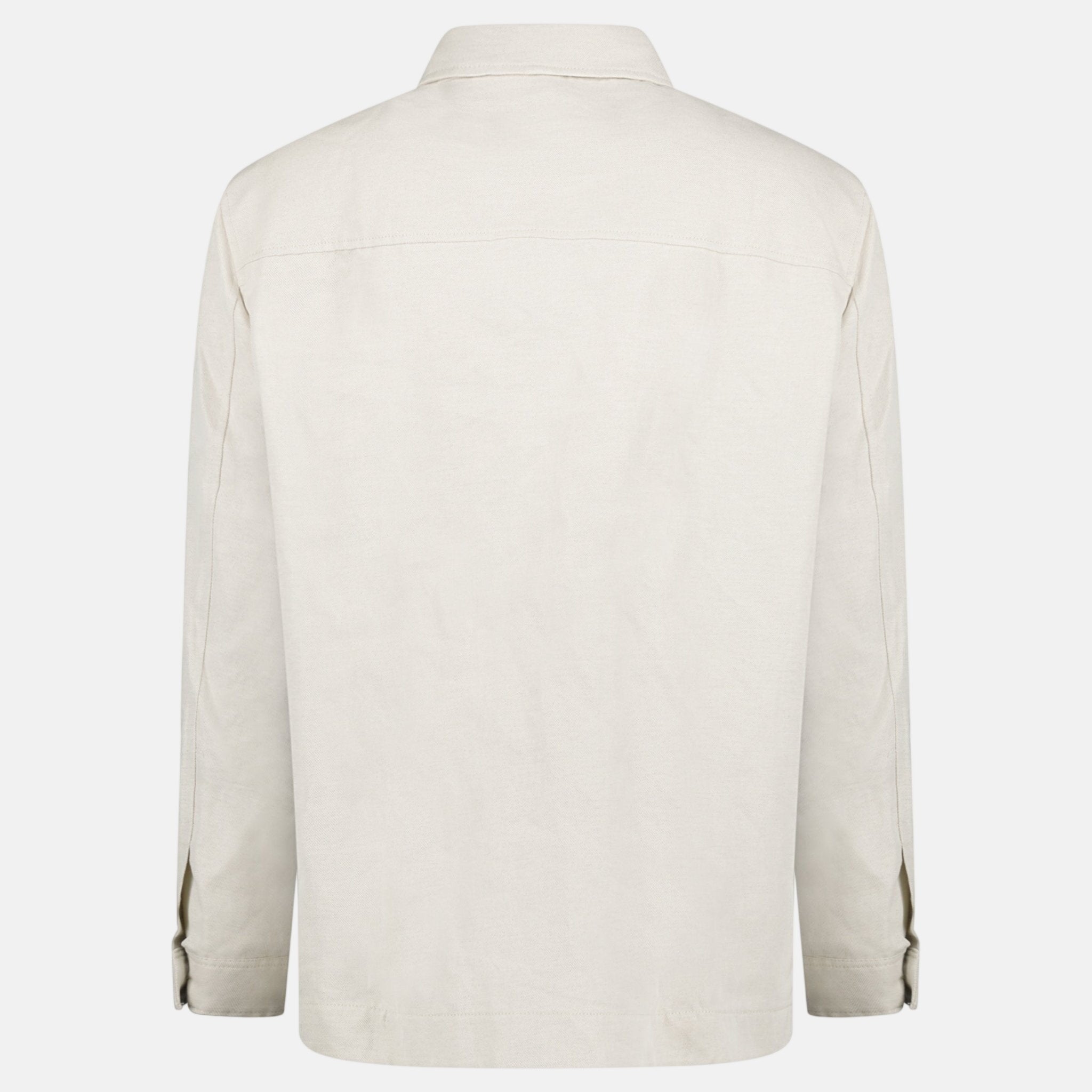 BOSS Corvin Button Up Overshirt White - B14 - northern threads uk