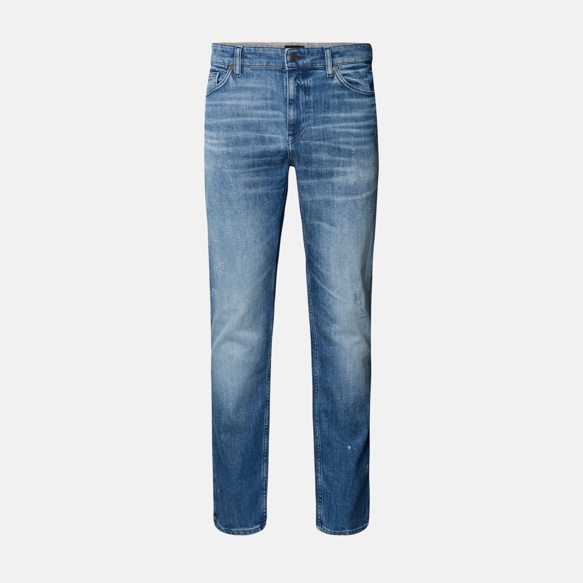 BOSS Delaware Bo Slim Fit Stretch Denim Jeans Bright Blue - SPR320-30W 32L - northern threads uk