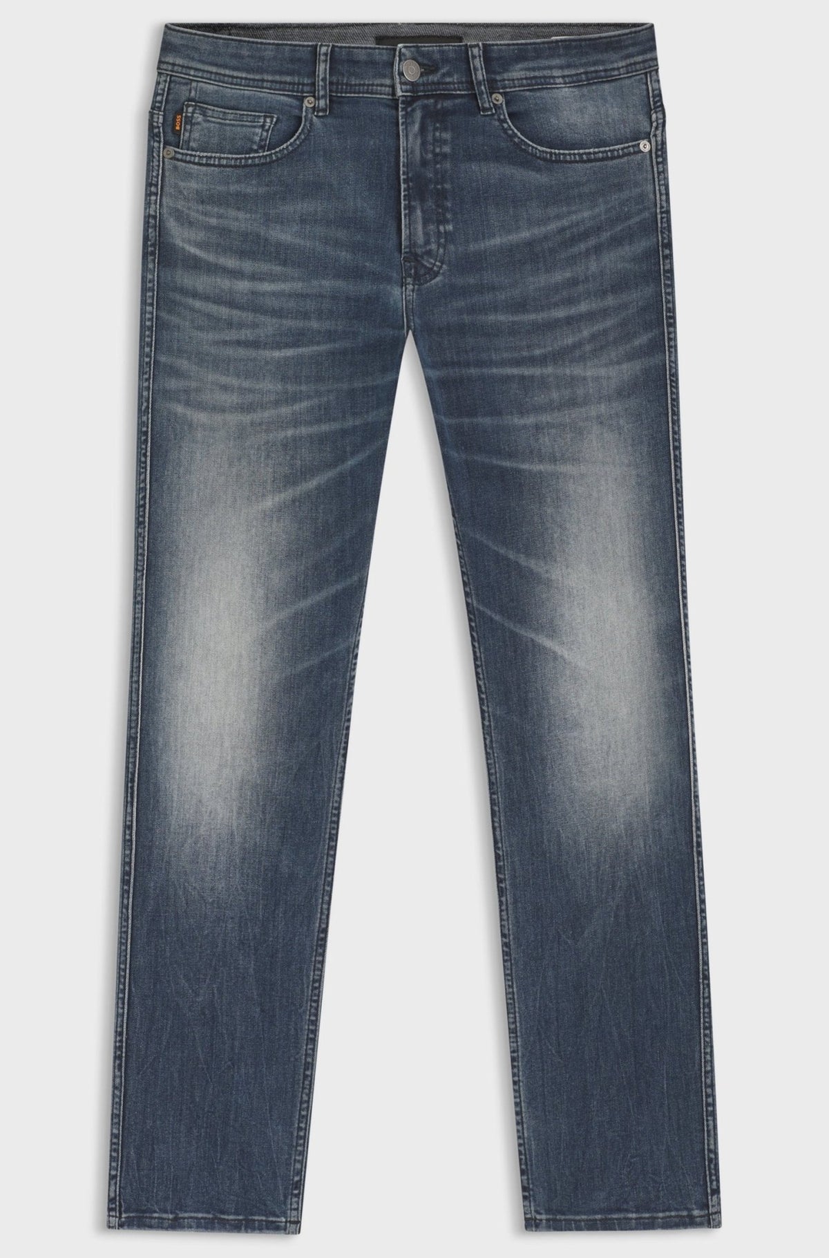 BOSS Delaware Slim Fit Stretch Jeans Dark Blue | Northern Threads Designer Menswear