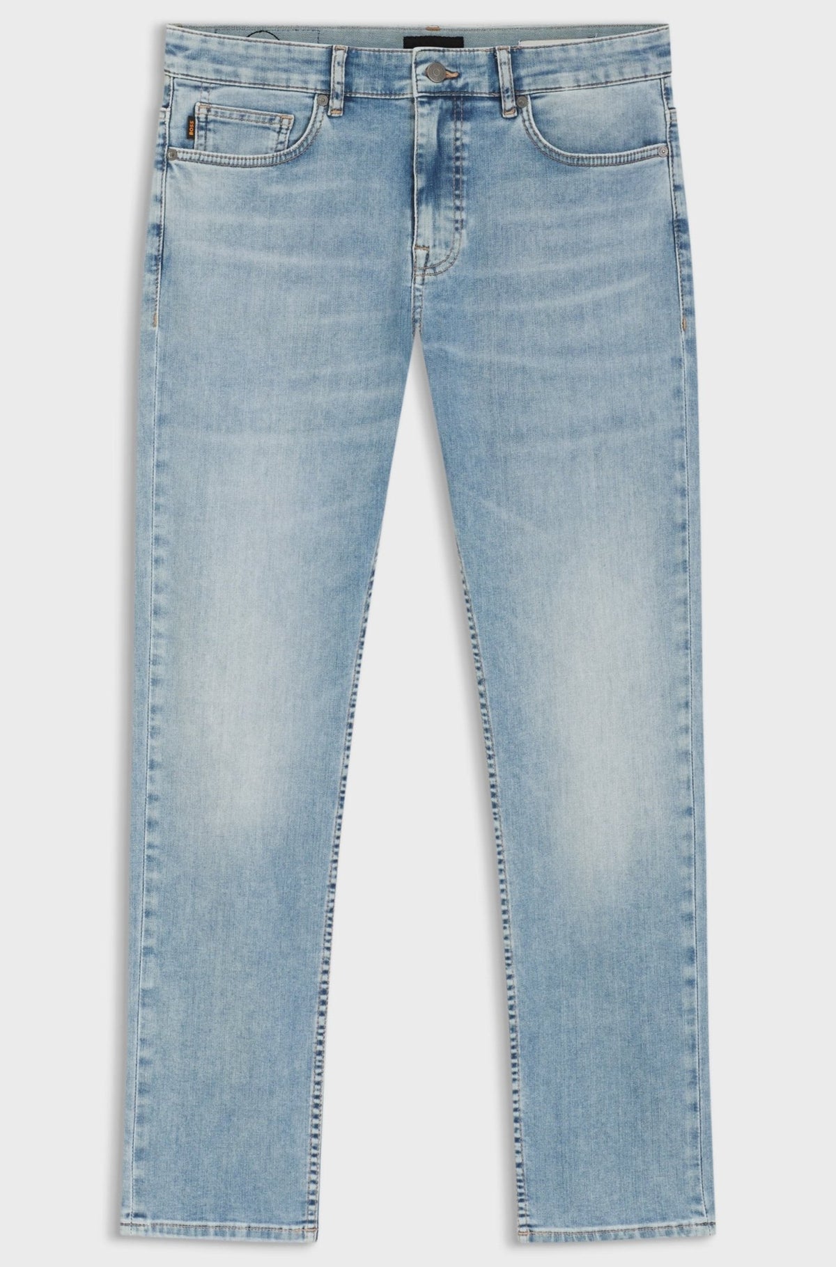 BOSS Delaware Soft Motion Slim Fit Jeans Light Blue | Northern Threads Designer Menswear