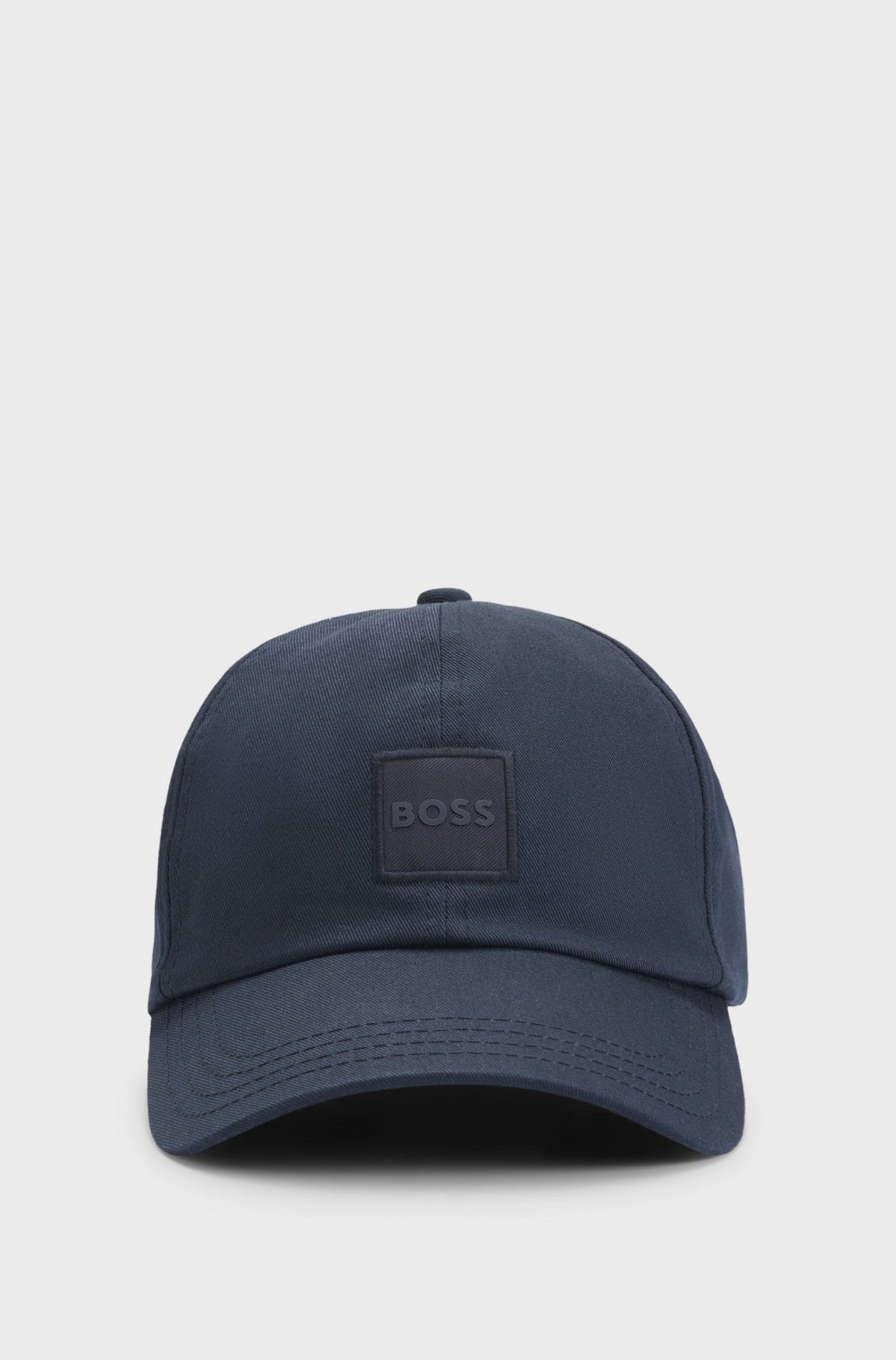 BOSS Derrel Logo Patch Cap Dark Blue | Northern Threads Designer Menswear