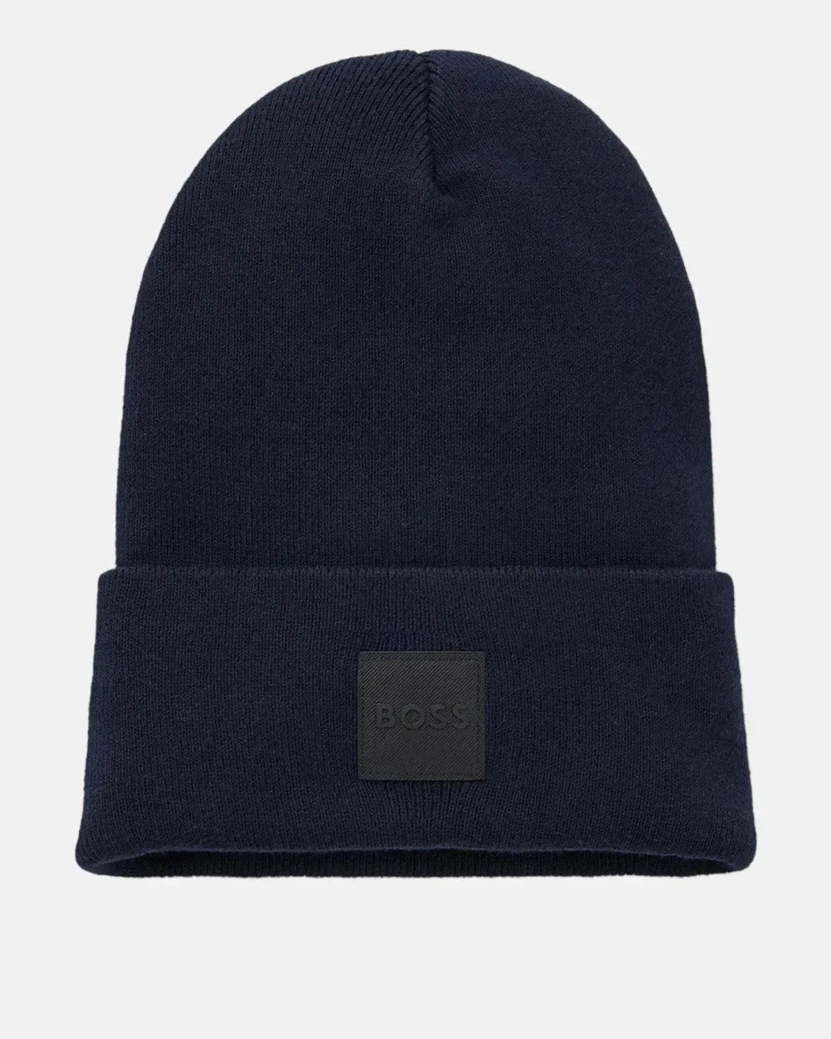 BOSS FANTASTICO COTTON BEANIE DARK BLUE - HUGO-BOSS-50529442-404-OS - northern threads uk