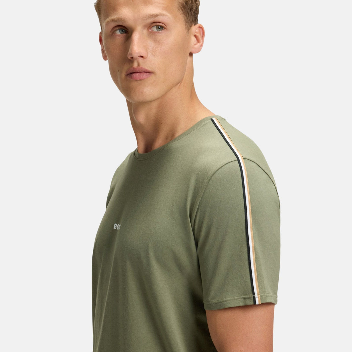 BOSS Lightweight Unique T-Shirt Green | Northern Threads Designer Menswear