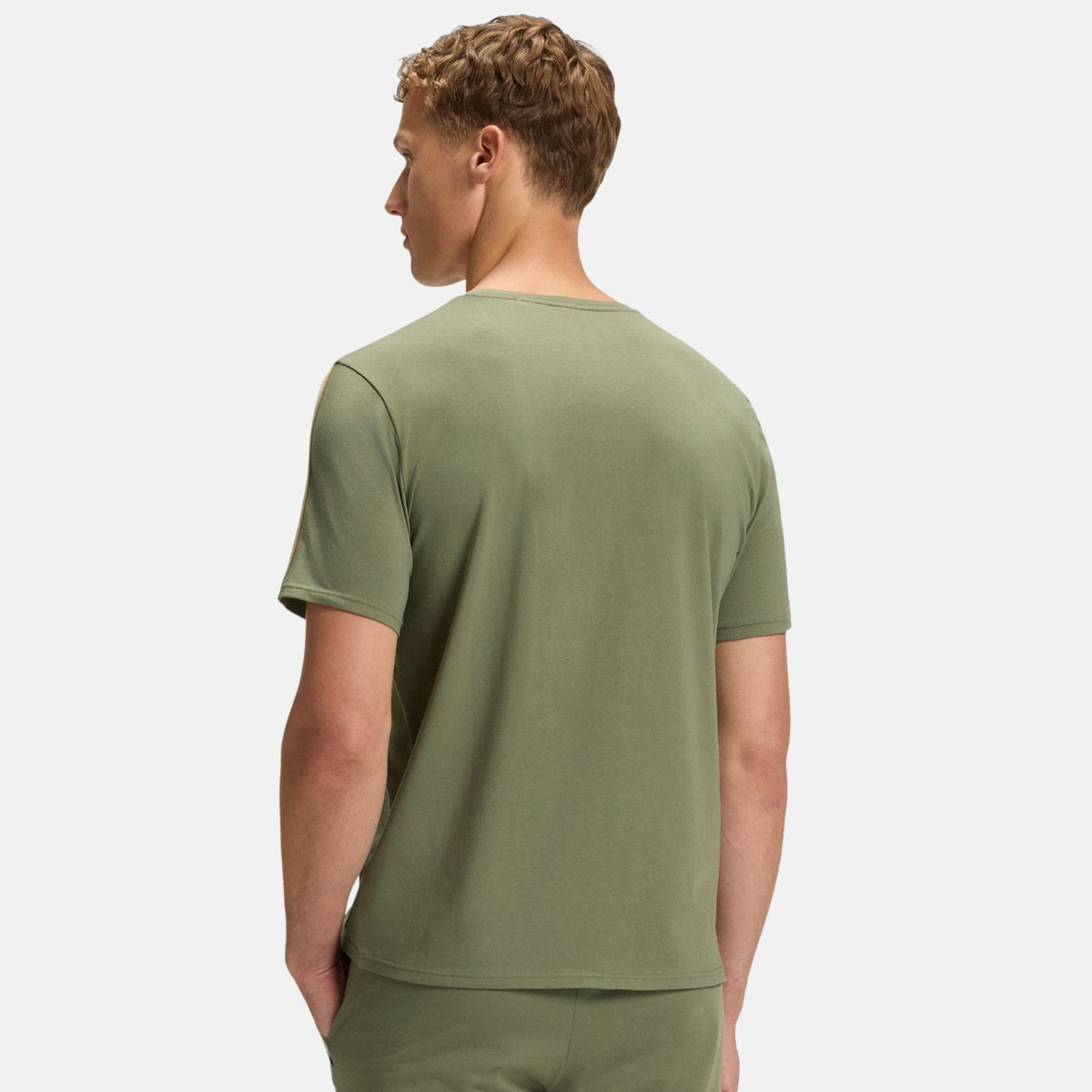 BOSS Lightweight Unique T-Shirt Green | Northern Threads Designer Menswear