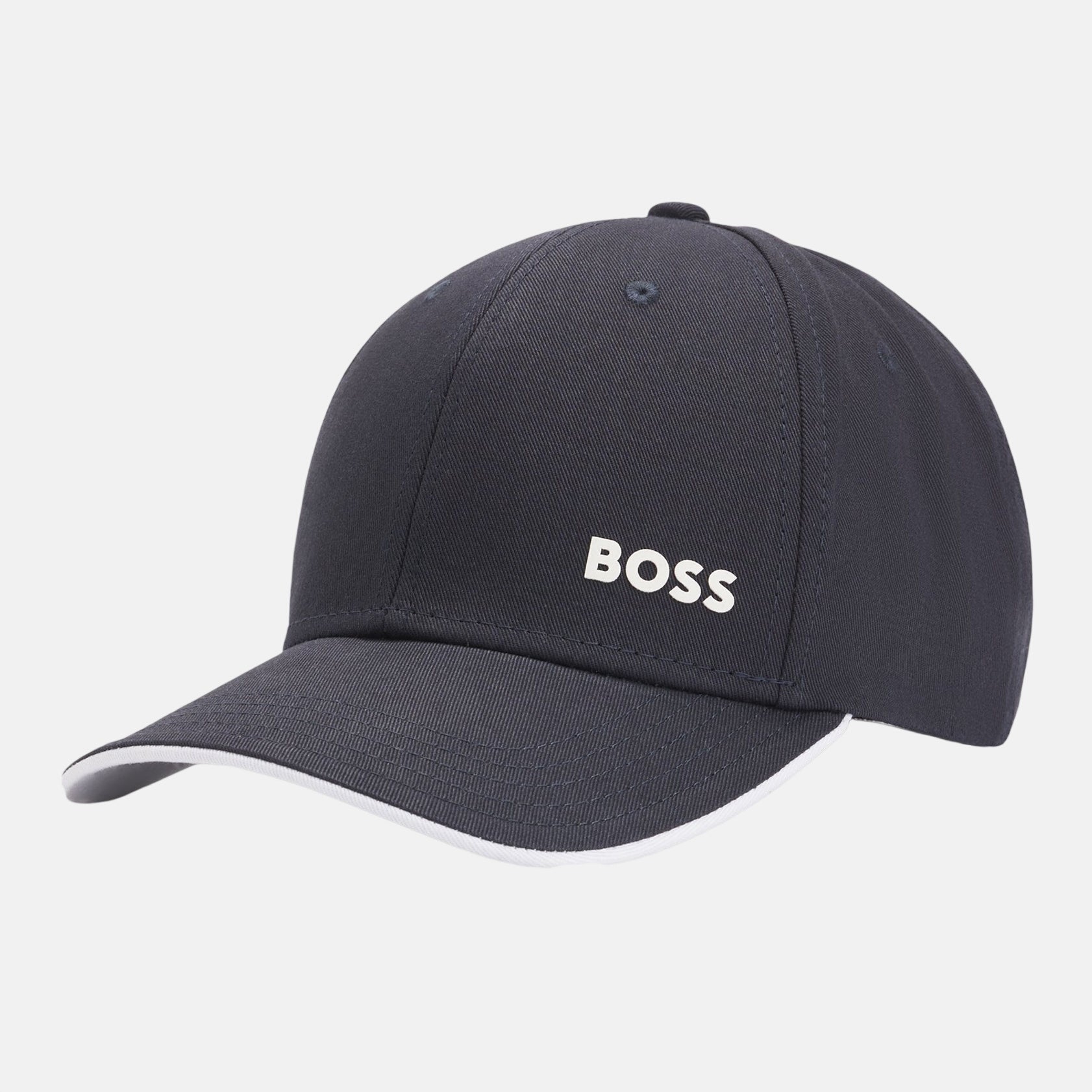 Boss Logo Embossed Cap Dark Blue - O15 - northern threads uk