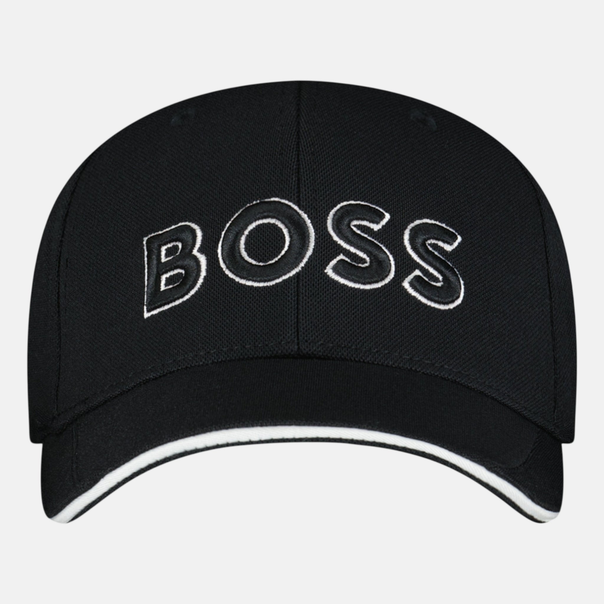 BOSS Logo Embroidered Cap Black - Hat Box 7 - northern threads uk